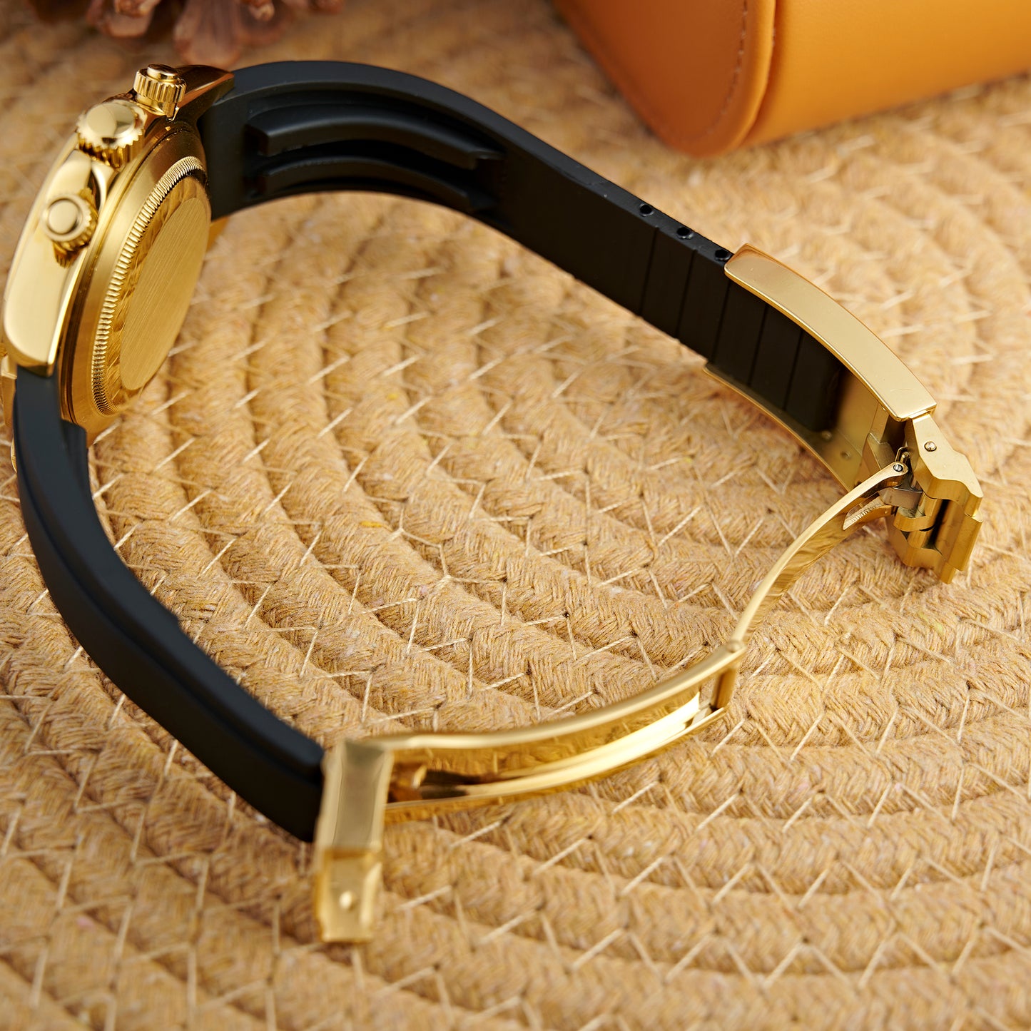 MOD DAYTO WHITE GOLD RUBBER - MONTRE A PAPY - Montre automatique seiko mod Avec