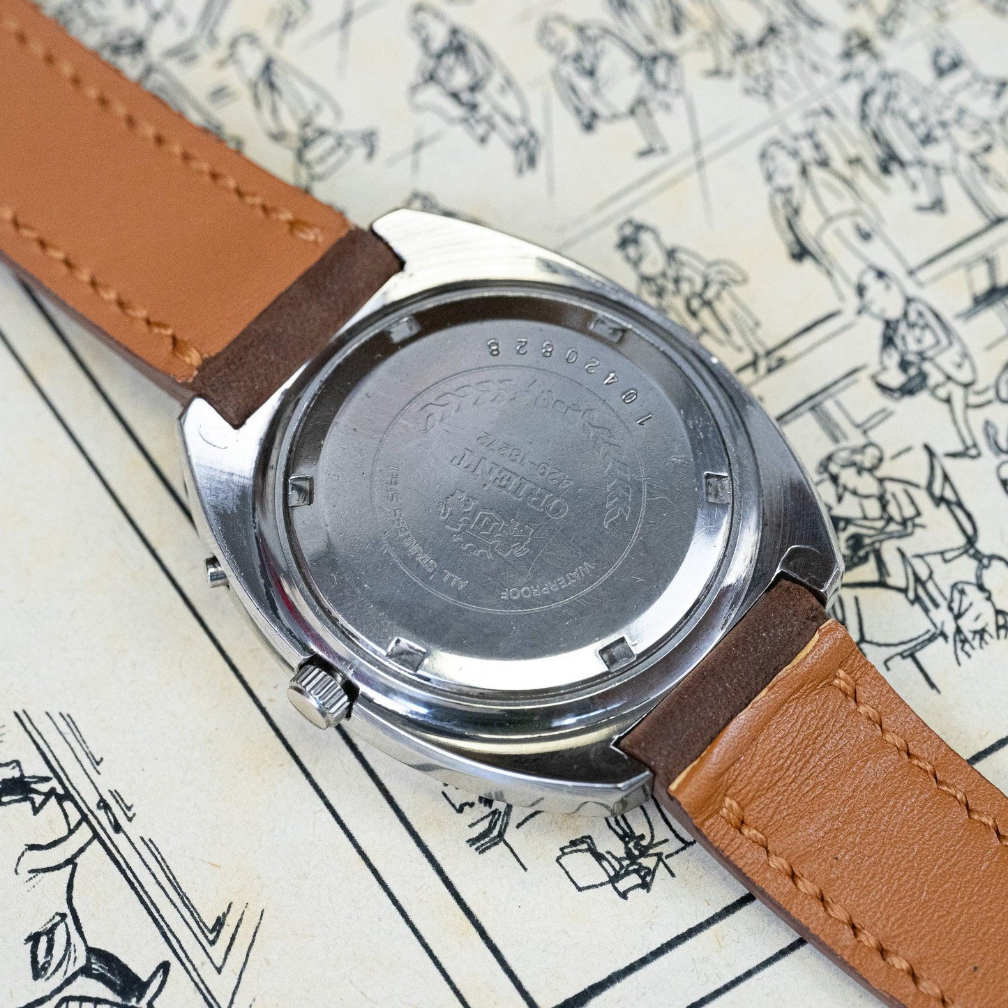 Montre vintage Orient 429 - 18272 - MONTRE A PAPY - Montre automatique seiko mod