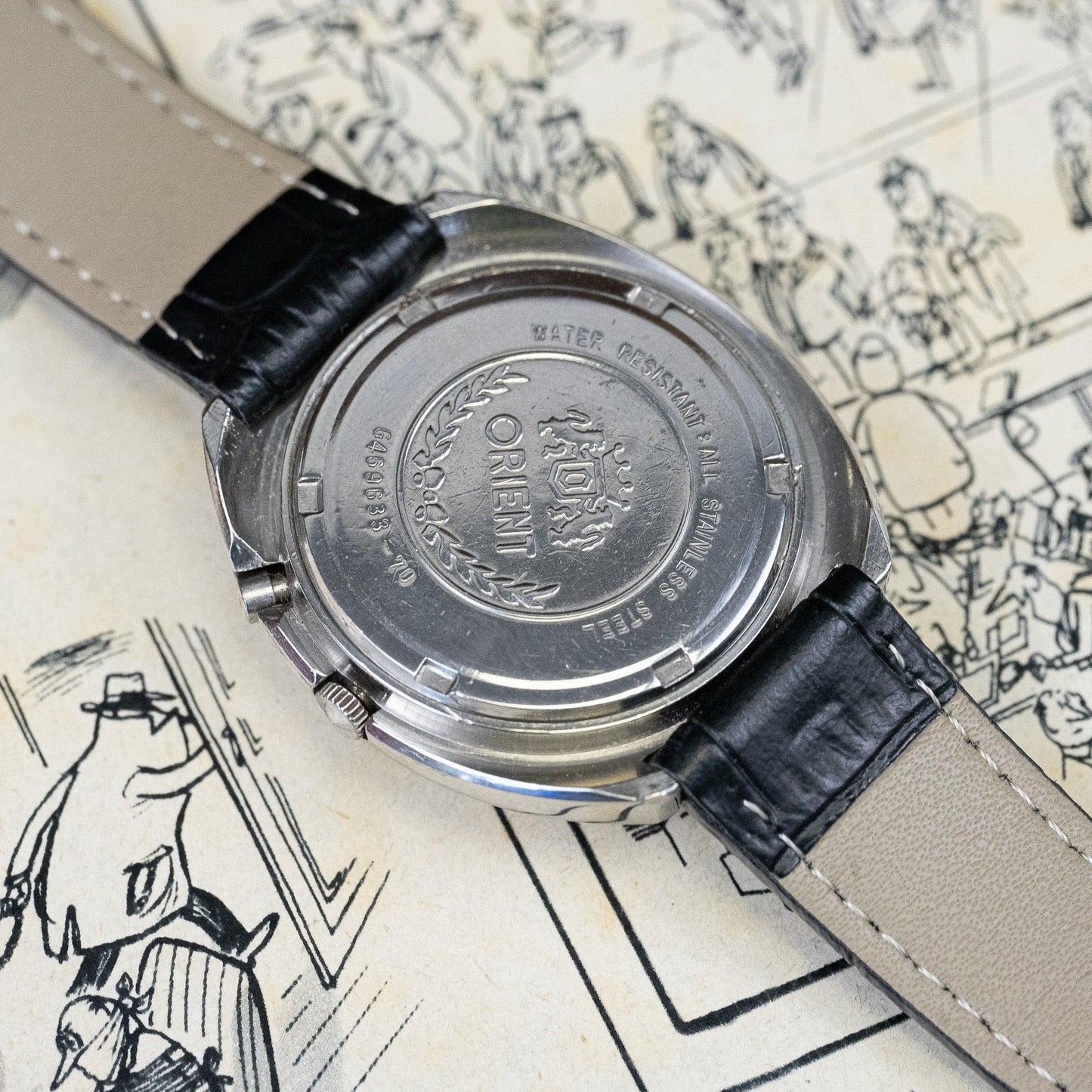 Montre vintage Orient G469633 - 70 - MONTRE A PAPY - Montre automatique seiko mod