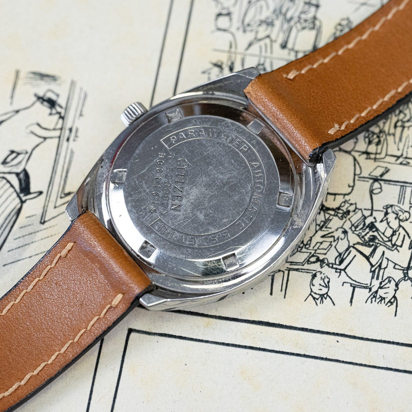 Montre vintage Citizen 90611615 - MONTRE A PAPY - Montre automatique seiko mod