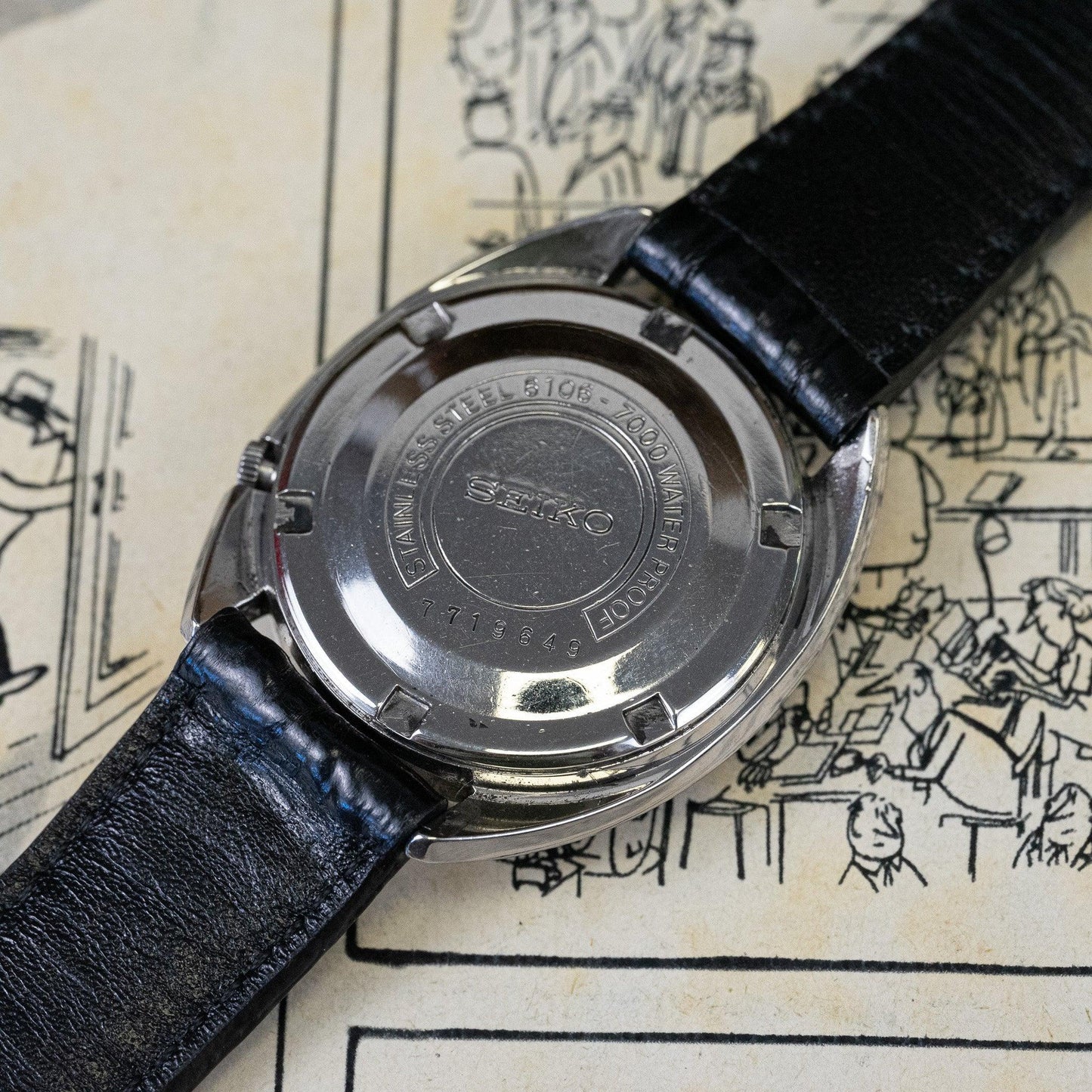 Montre vintage Seiko 5 DX 6106 - 7000 - MONTRE A PAPY - Montre automatique seiko mod