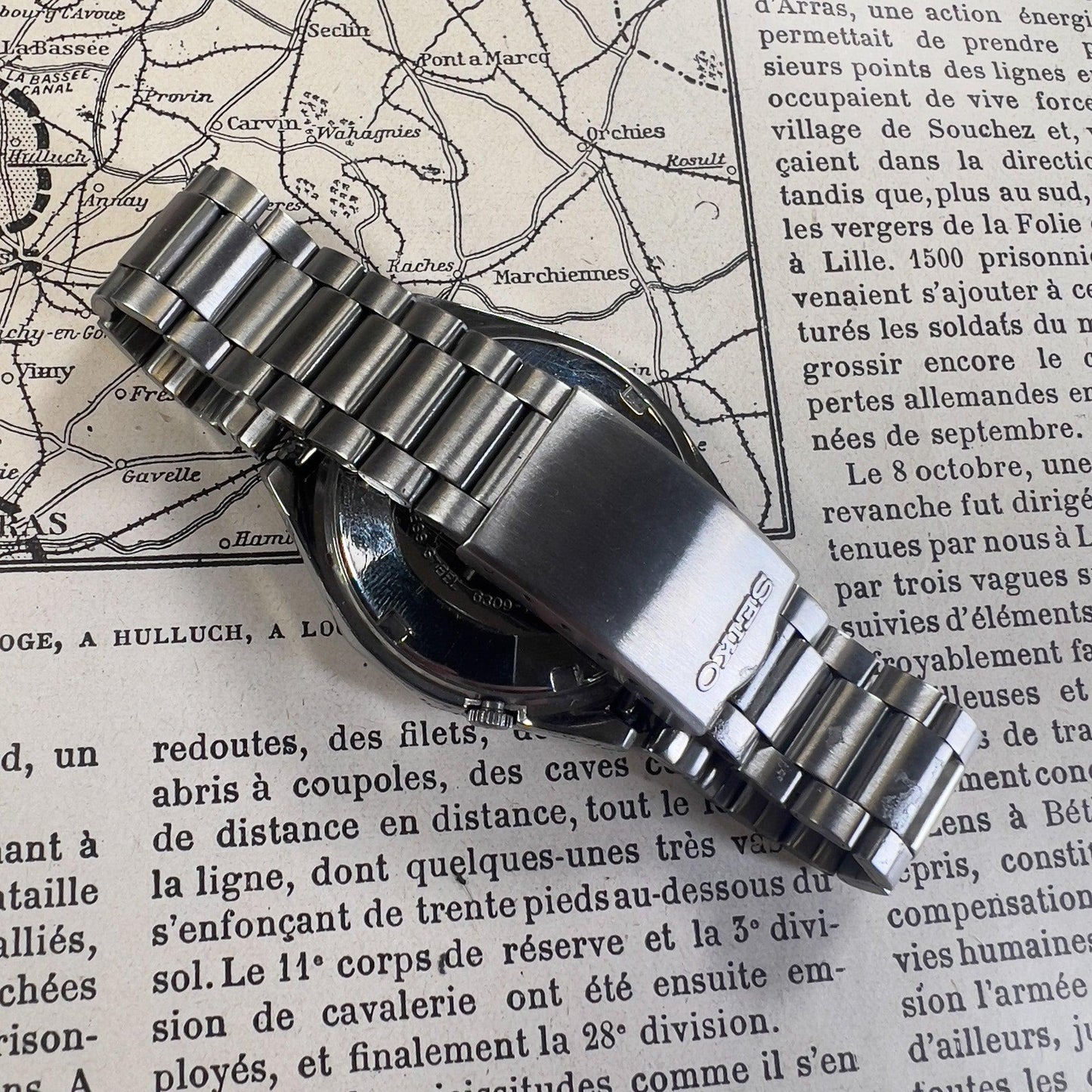 Montre vintage Seiko 5 6309 - 7200 - MONTRE A PAPY - Montre automatique seiko mod