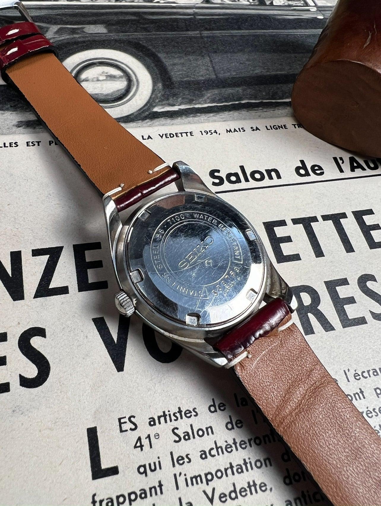 Montre vintage Seiko 66 - 7100 - MONTRE A PAPY - Montre automatique seiko mod