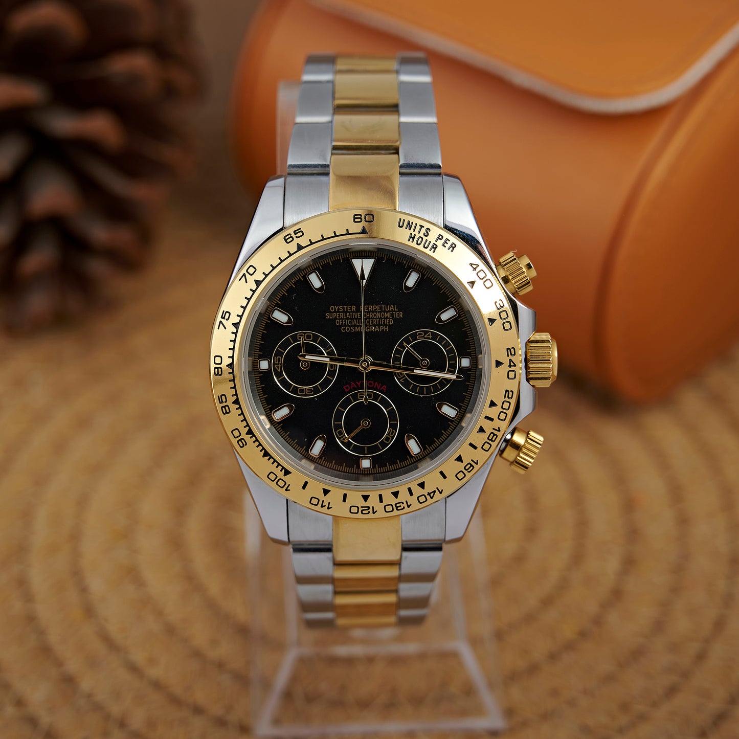 MOD DAYTO BLACK BI - TON 2 - MONTRE A PAPY - Montre automatique seiko mod Avec