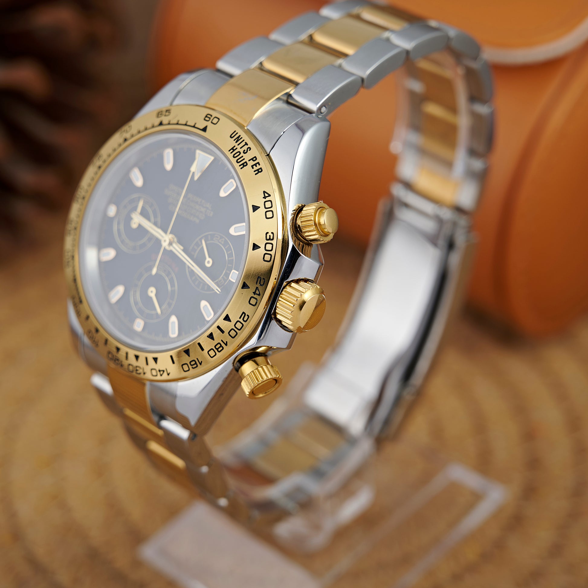 MOD DAYTO BLACK BI - TON 2 - MONTRE A PAPY - Montre automatique seiko mod Avec