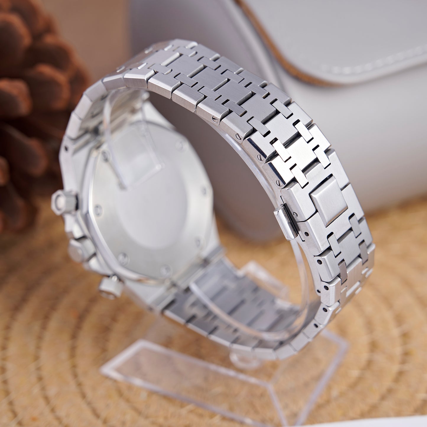 MOD OAK BLACK SILVER - MONTRE A PAPY - Montre automatique seiko mod Avec