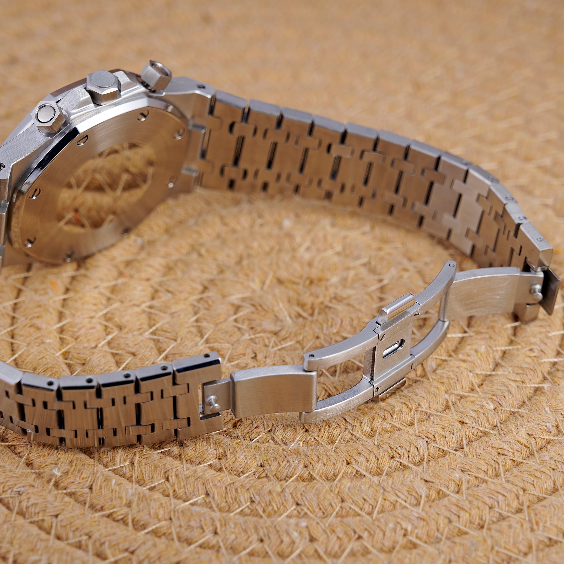 MOD OAK BLACK SILVER - MONTRE A PAPY - Montre automatique seiko mod Avec