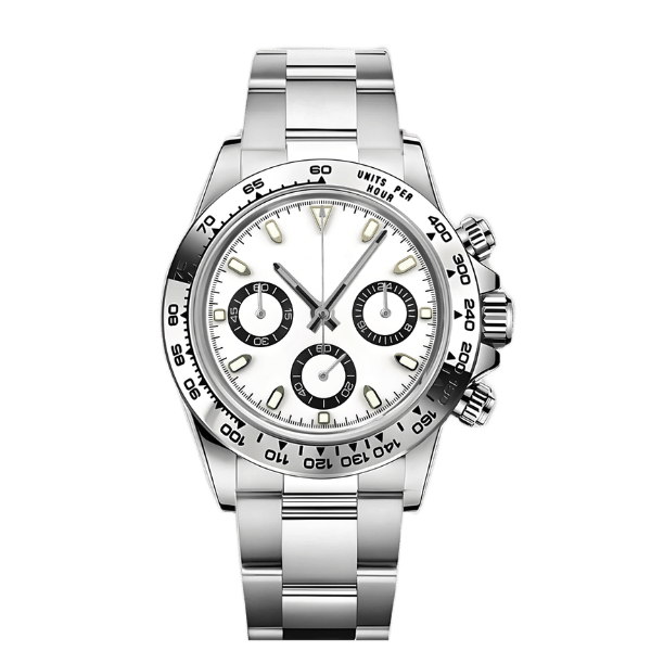 DAYTO MOD - ACIER WHITE VK63 - MONTRE A PAPY - Montre automatique seiko mod mczr_price_299