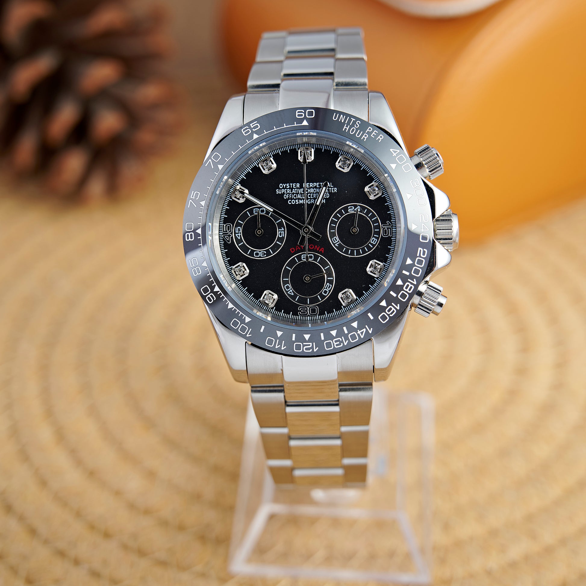 MOD DAYTO BLACK STRASS - MONTRE A PAPY - Montre automatique seiko mod Avec