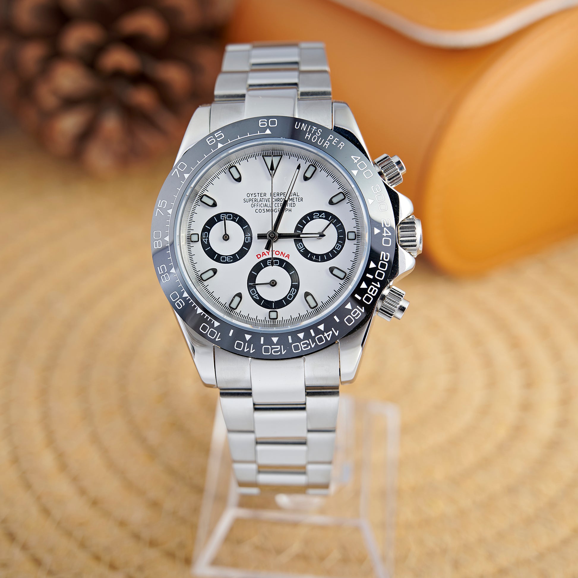 MOD DAYTO WHITE - MONTRE A PAPY - Montre automatique seiko mod Avec