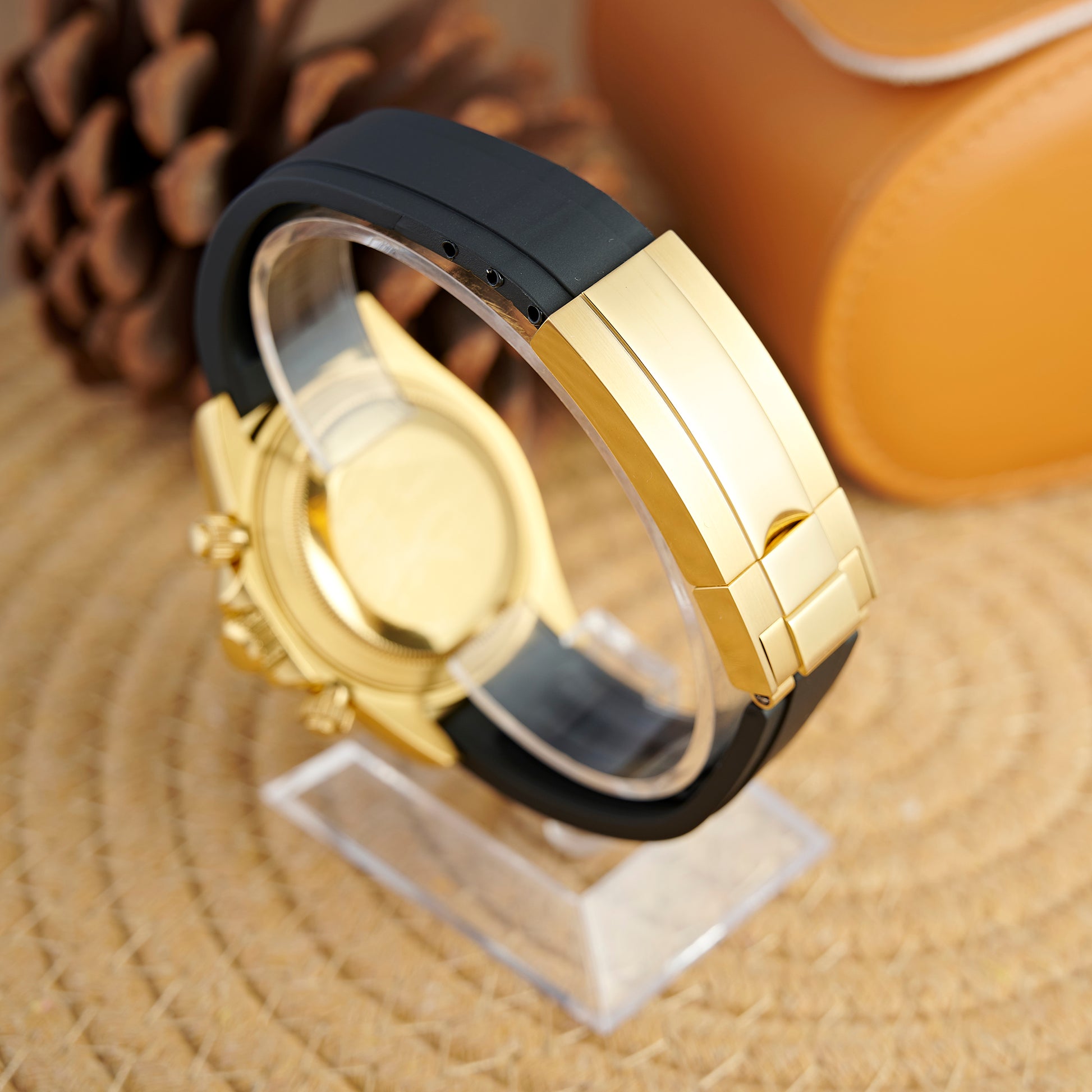 MOD DAYTO BLACK GOLD STRASS - MONTRE A PAPY - Montre automatique seiko mod Avec