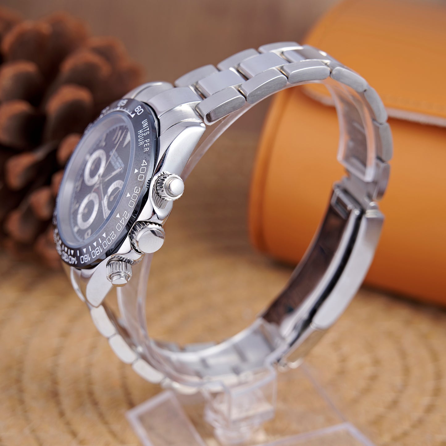 MOD DAYTO ARABIC BLACK - MONTRE A PAPY - Montre automatique seiko mod Avec