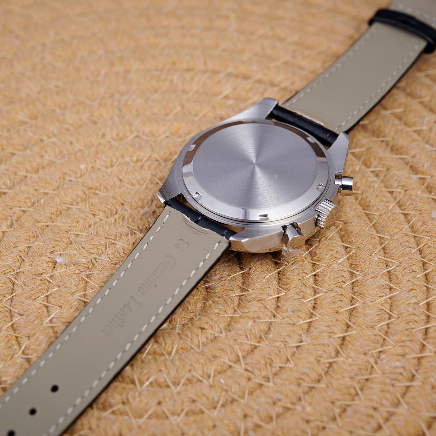 MOD SPEED BLACK CUIR - MONTRE A PAPY - Montre automatique seiko mod Avec