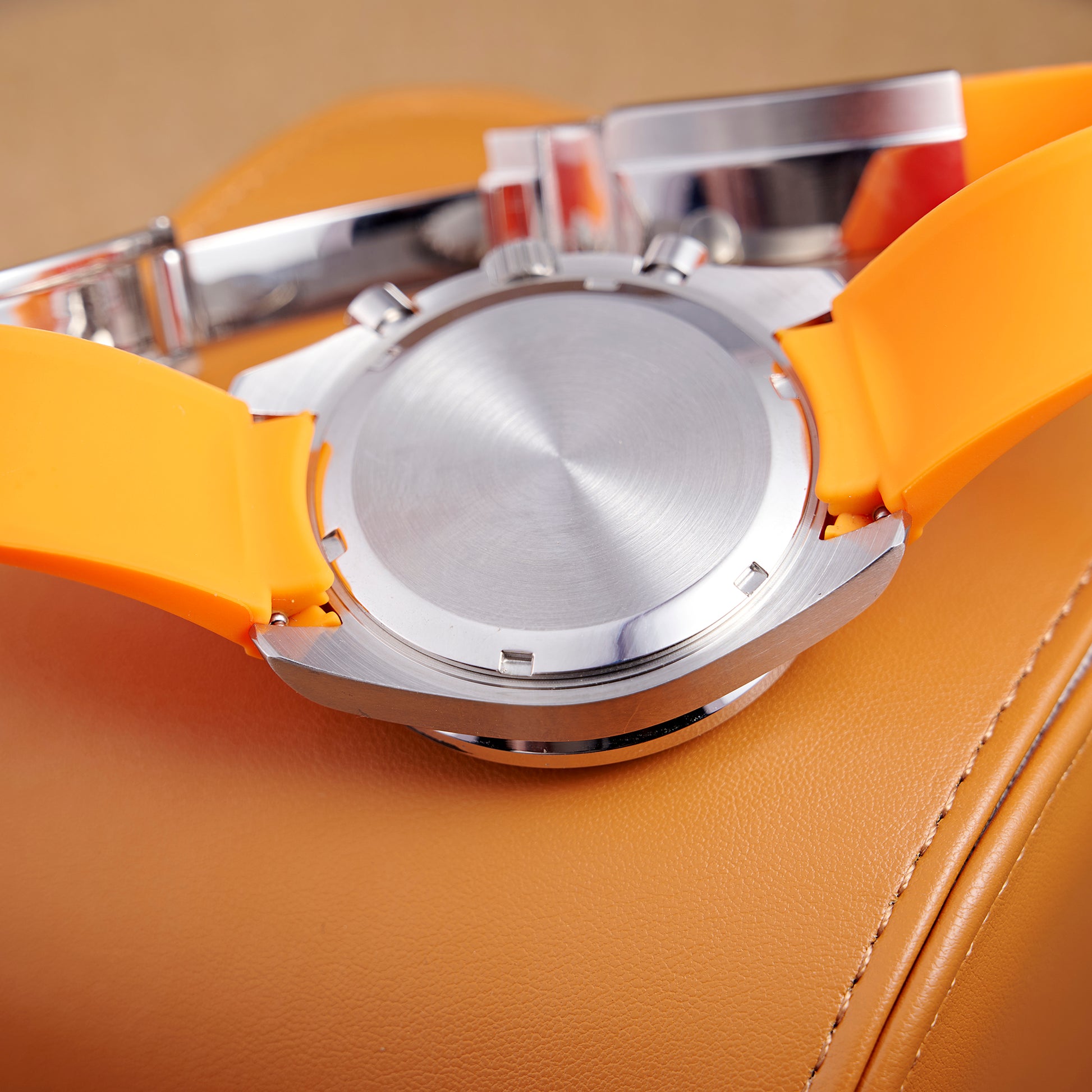 MOD SPEED ULTRAMAN RUBBER ORANGE - MONTRE A PAPY - Montre automatique seiko mod Avec