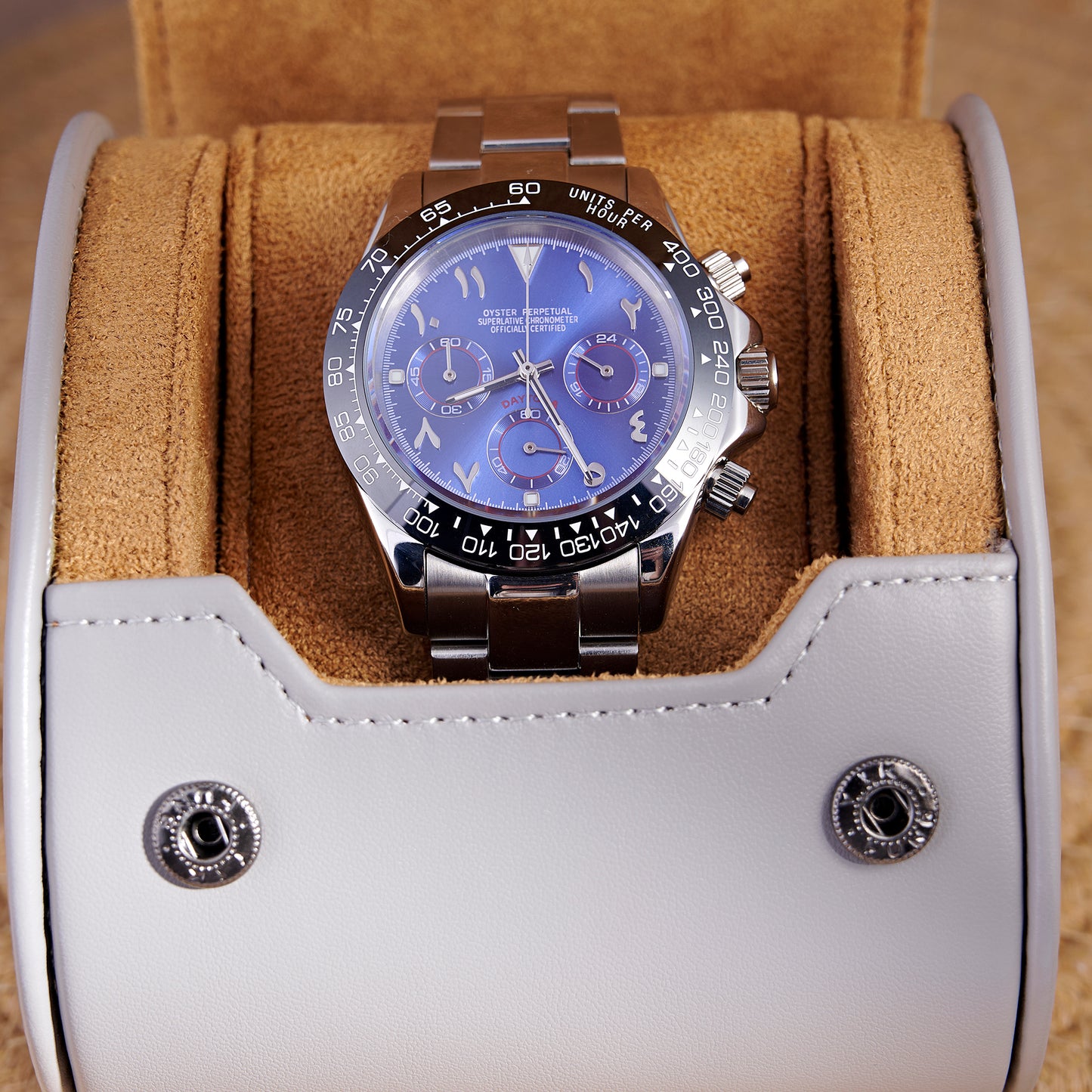 MOD DAYTO ARABIC BLUE - MONTRE A PAPY - Montre automatique seiko mod Avec