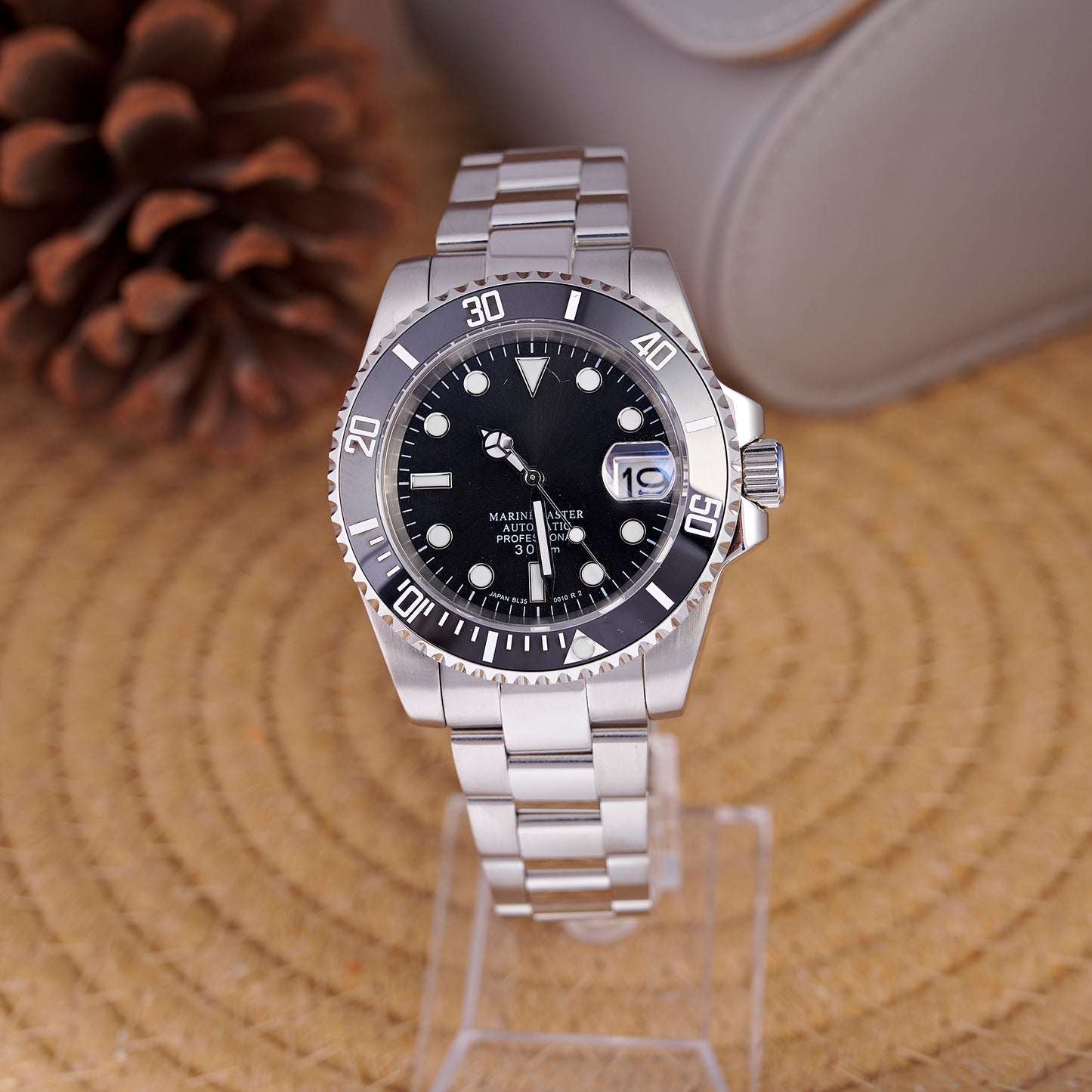 MOD SUB BLACK - MONTRE A PAPY - Montre automatique seiko mod avec