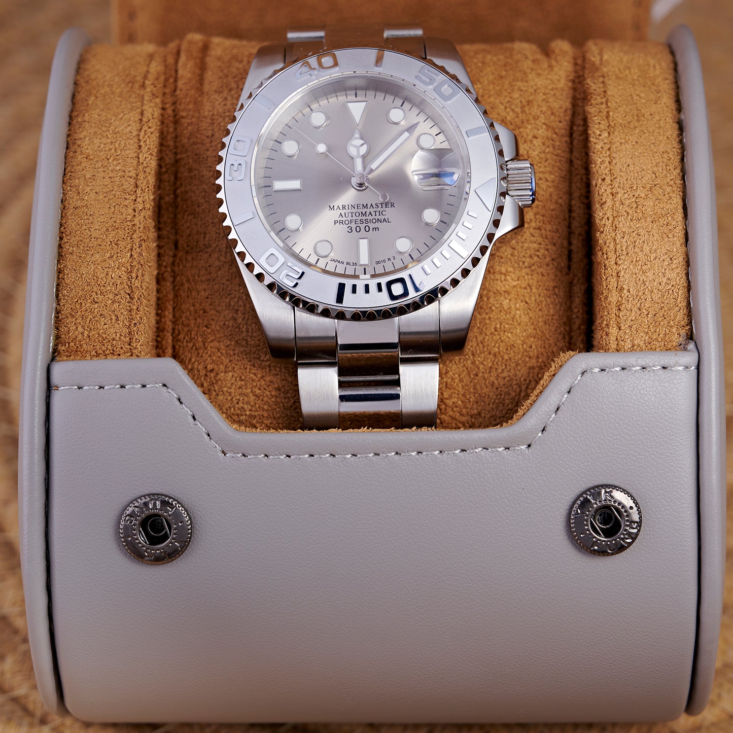 MOD YACHT FULL SILVER - MONTRE A PAPY - Montre automatique seiko mod avec