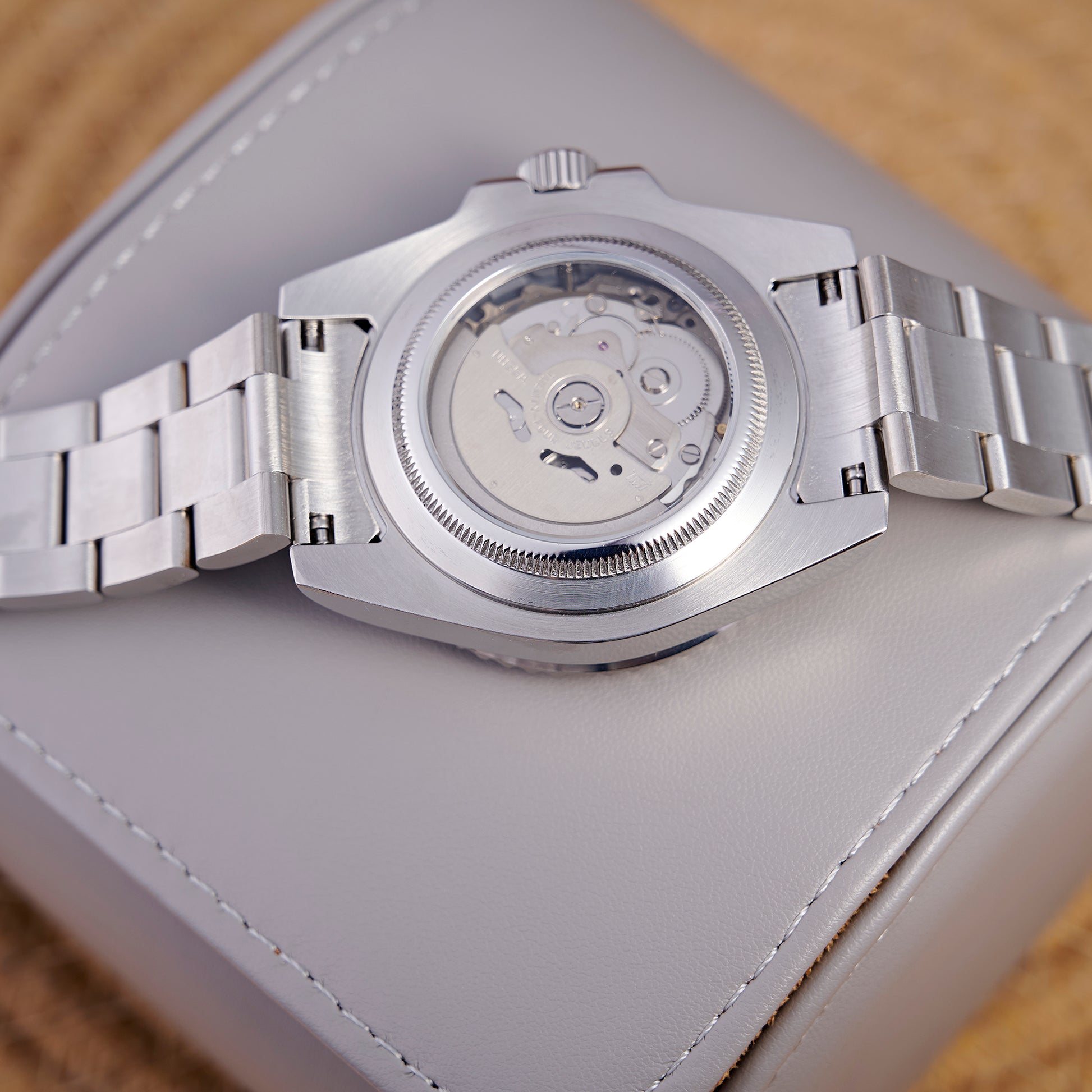 MOD YACHT FULL SILVER - MONTRE A PAPY - Montre automatique seiko mod avec