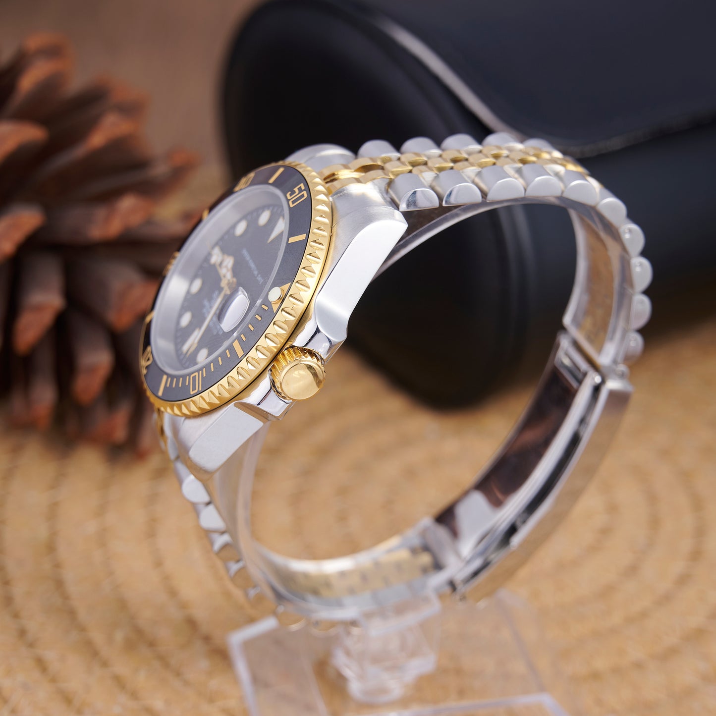 MOD SUB BLACK BI - TON - MONTRE A PAPY - Montre automatique seiko mod Avec