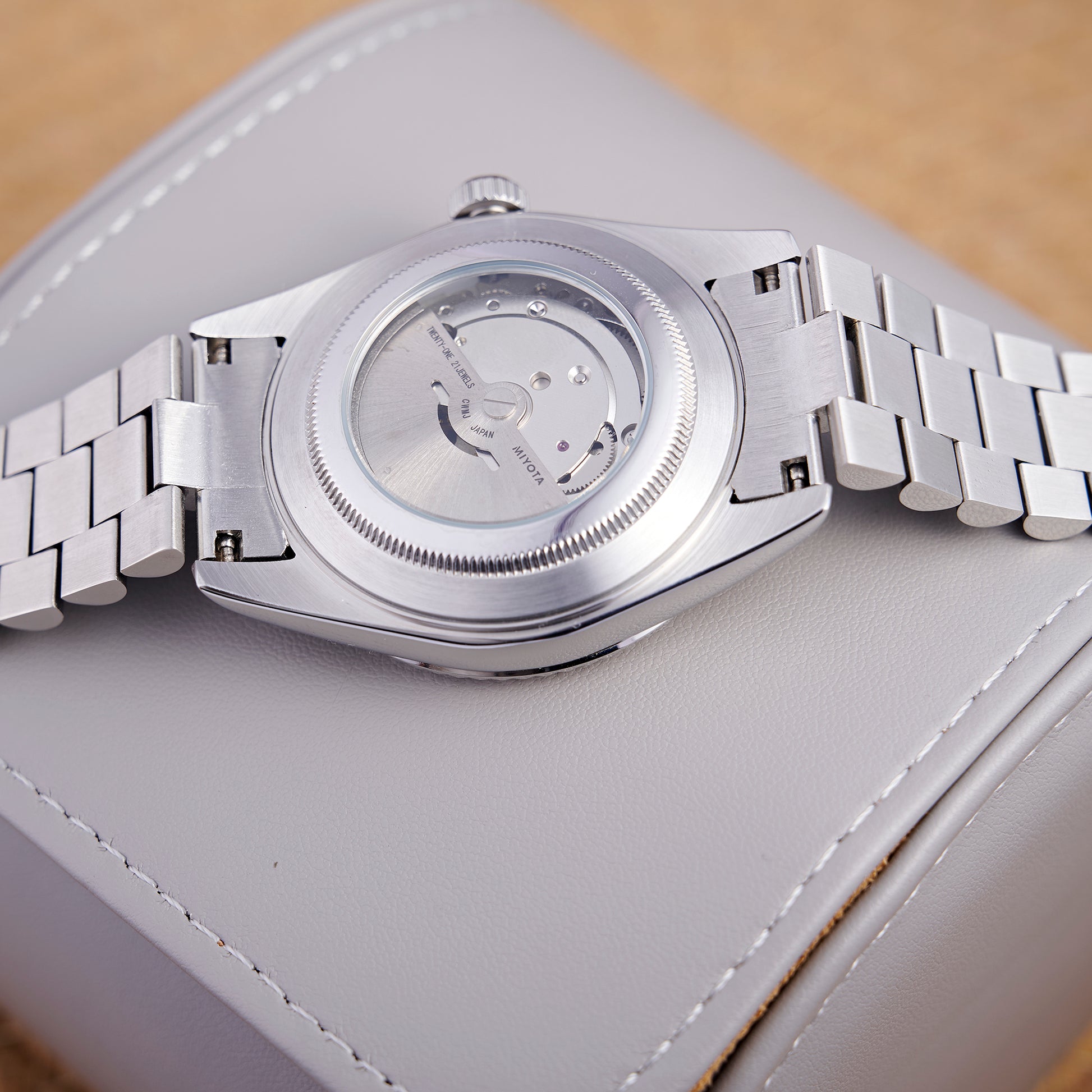 MOD DAYDATE SILVER - MONTRE A PAPY - Montre automatique seiko mod Avec