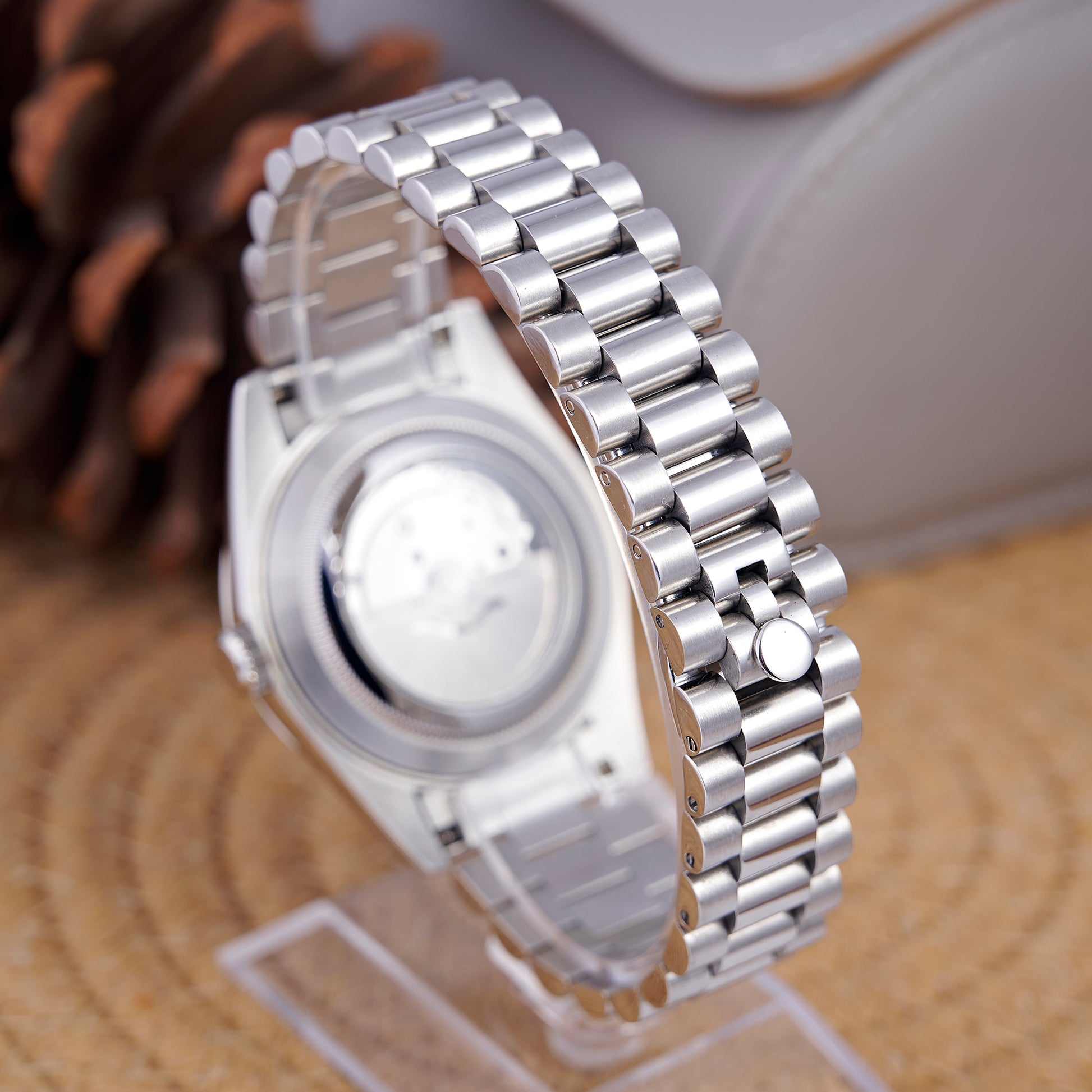 MOD DAYDATE GREEN - MONTRE A PAPY - Montre automatique seiko mod avec