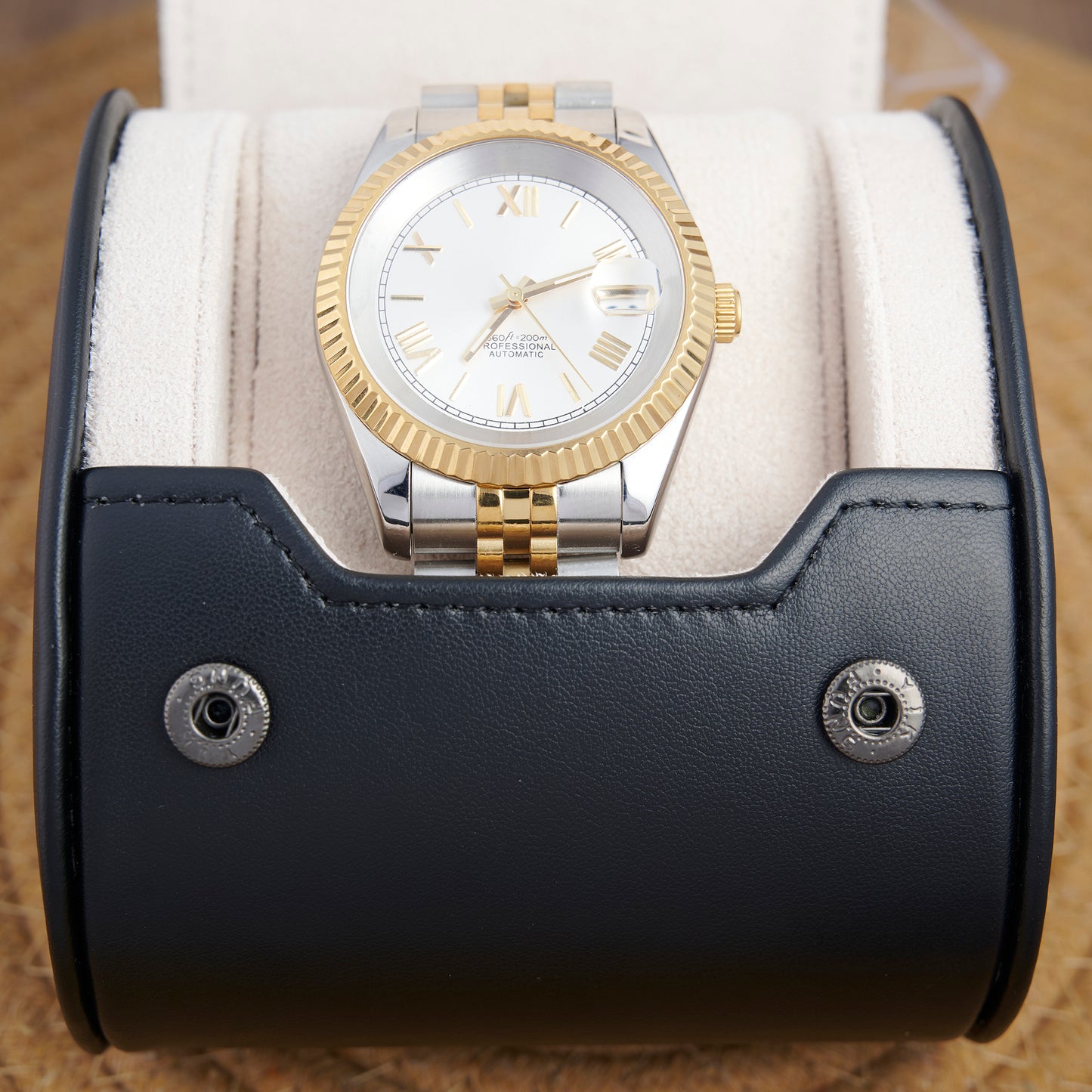 MOD DATEJUST ROMAN BI - TON - MONTRE A PAPY - Montre automatique seiko mod Avec