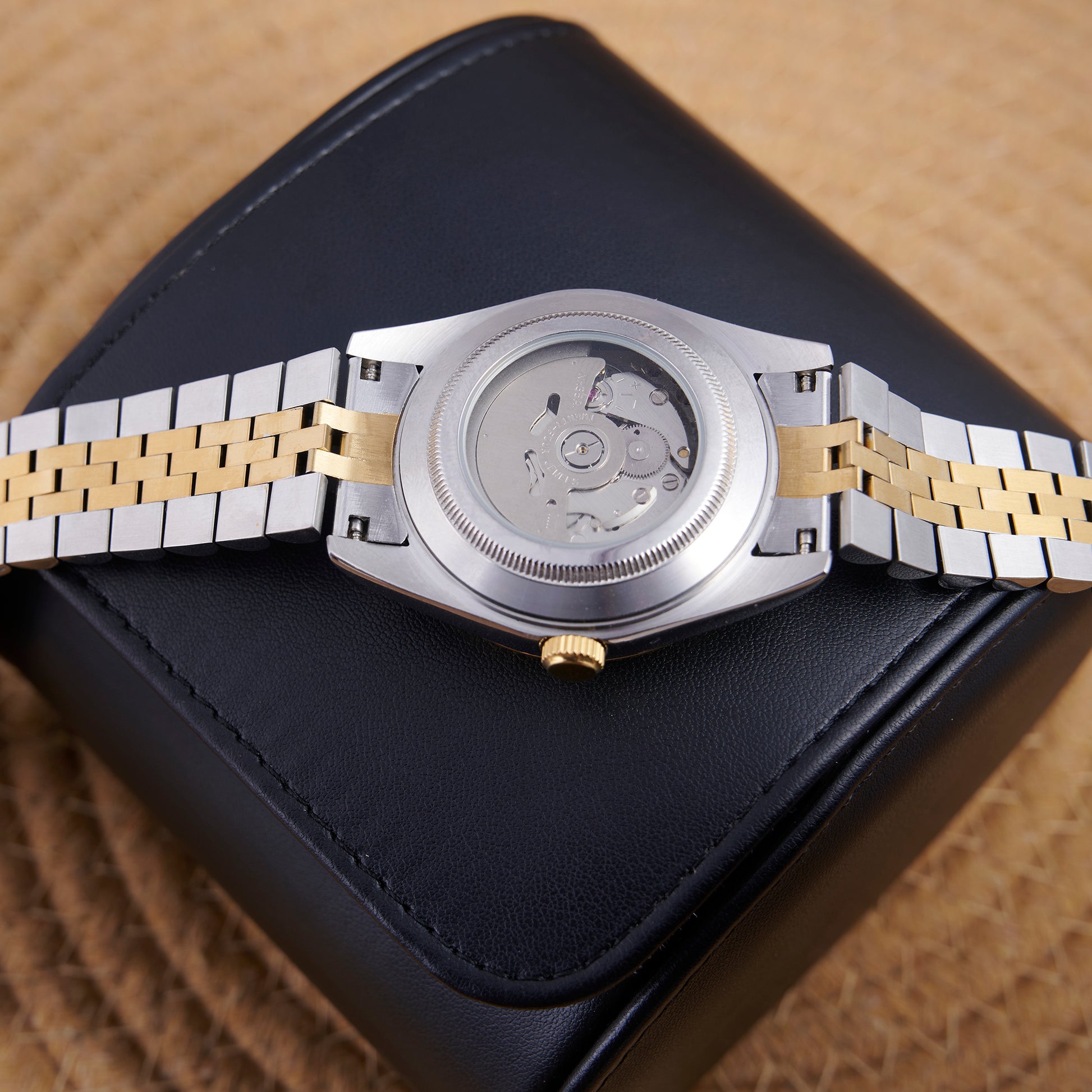 MOD DATEJUST ROMAN BI - TON - MONTRE A PAPY - Montre automatique seiko mod Avec