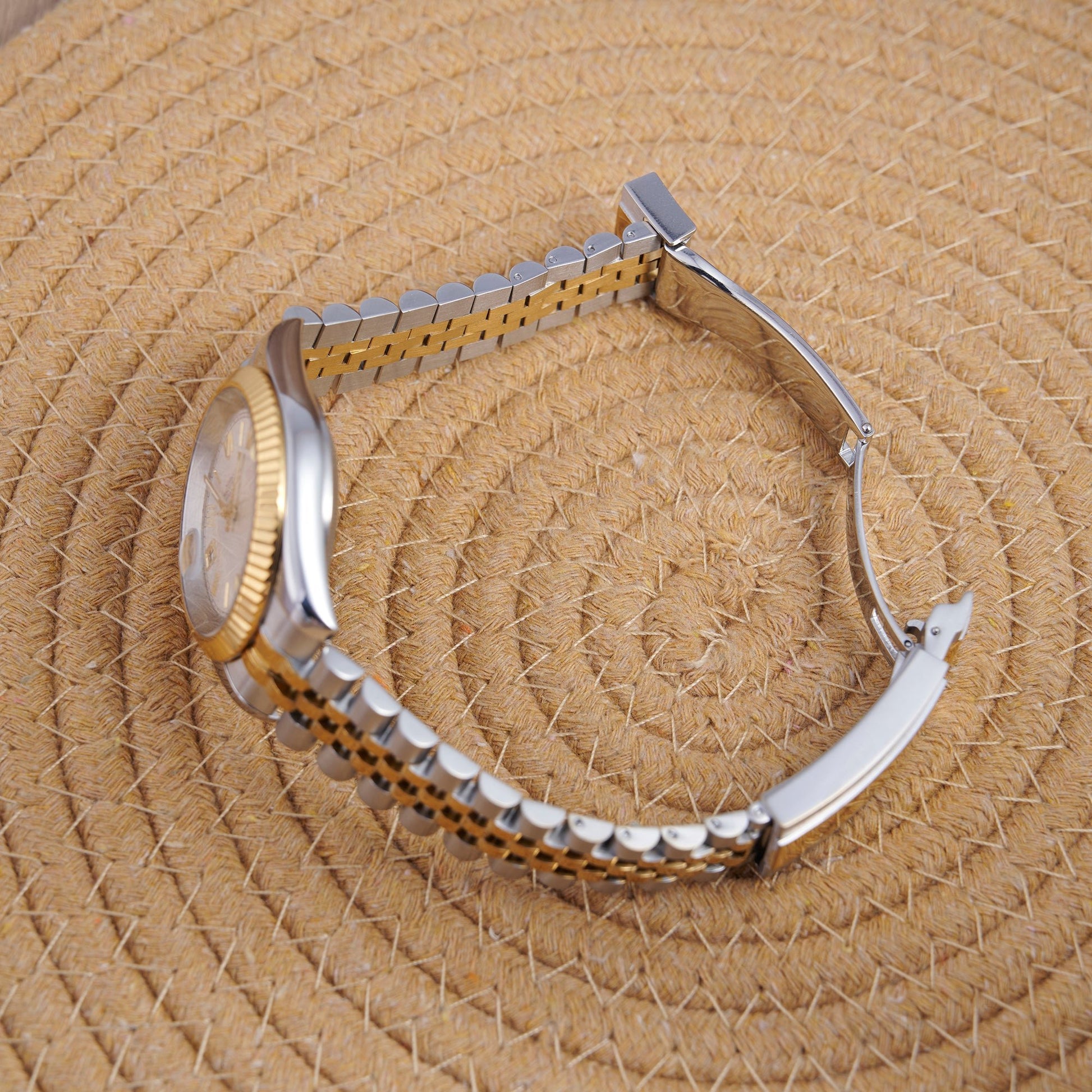 MOD DATEJUST ROMAN BI - TON - MONTRE A PAPY - Montre automatique seiko mod Avec