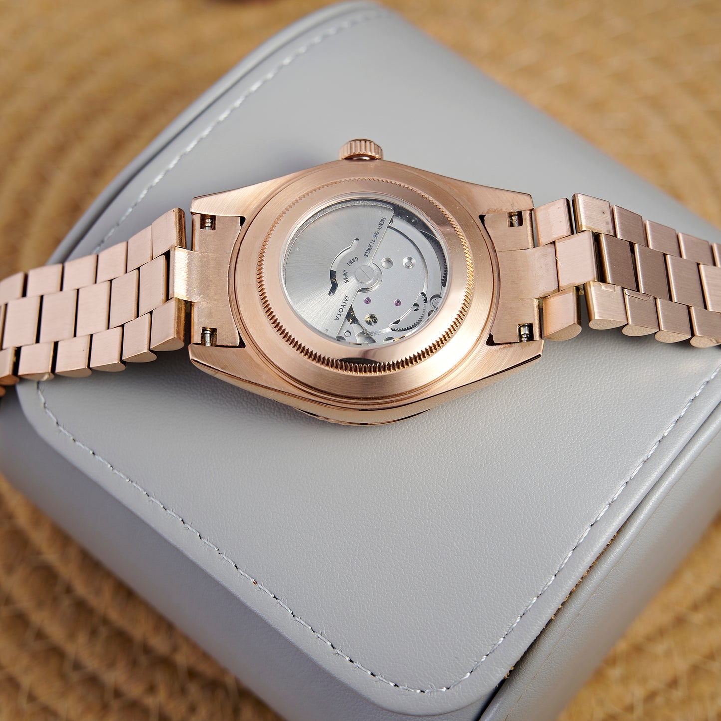 MOD DAYDATE CHOCOLATE - MONTRE A PAPY - Montre automatique seiko mod avec