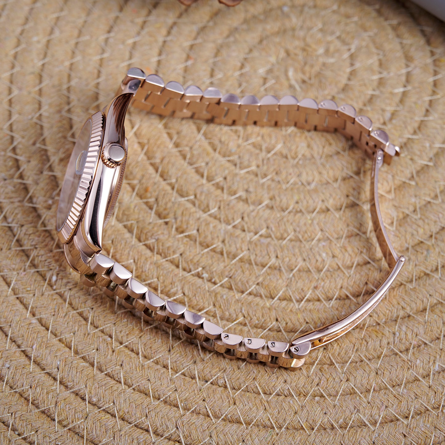 MOD DAYDATE CHOCOLATE - MONTRE A PAPY - Montre automatique seiko mod avec