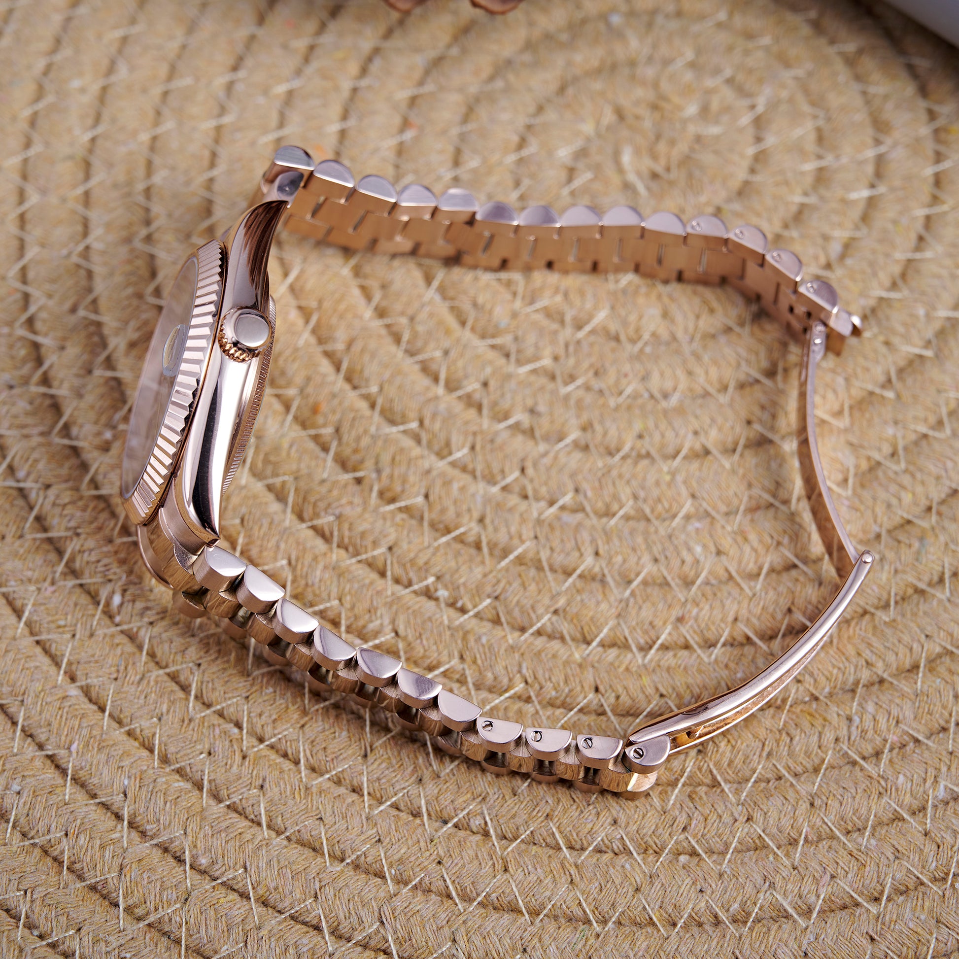 MOD DAYDATE CHOCOLATE - MONTRE A PAPY - Montre automatique seiko mod avec