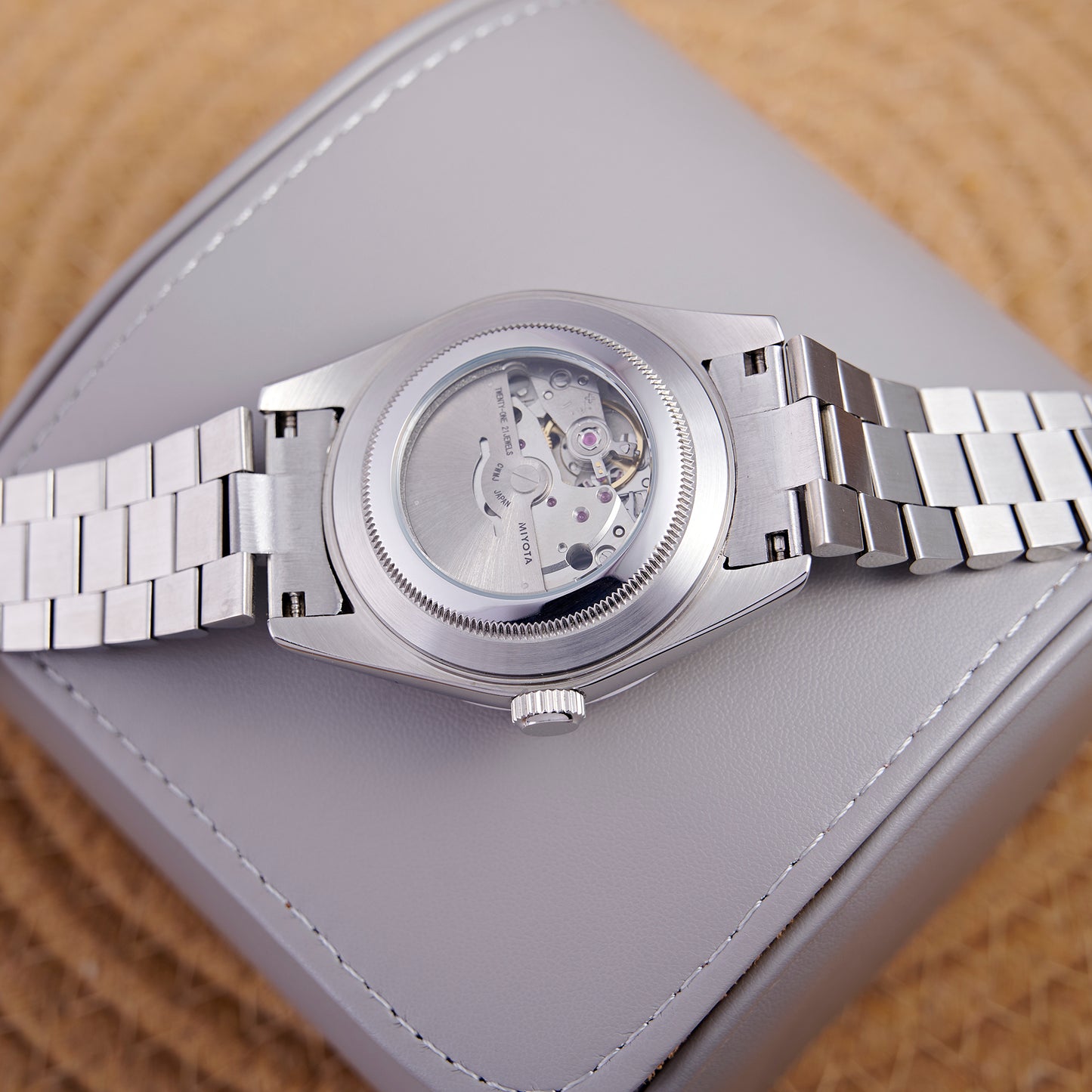 MOD DAYDATE BLACK - MONTRE A PAPY - Montre automatique seiko mod avec