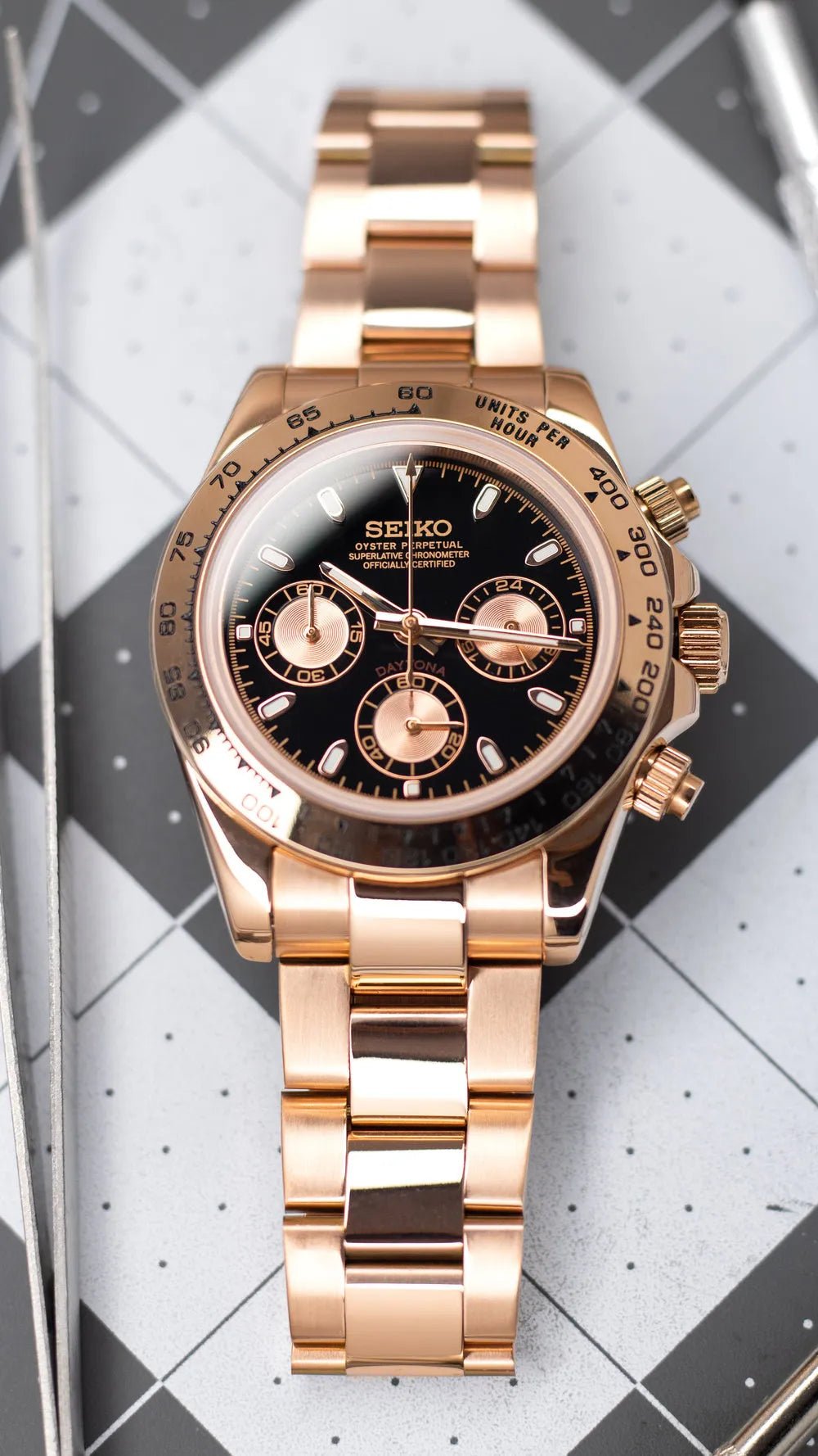 MOD DAYTONA – ROSÉGOLD SCHWARZ 