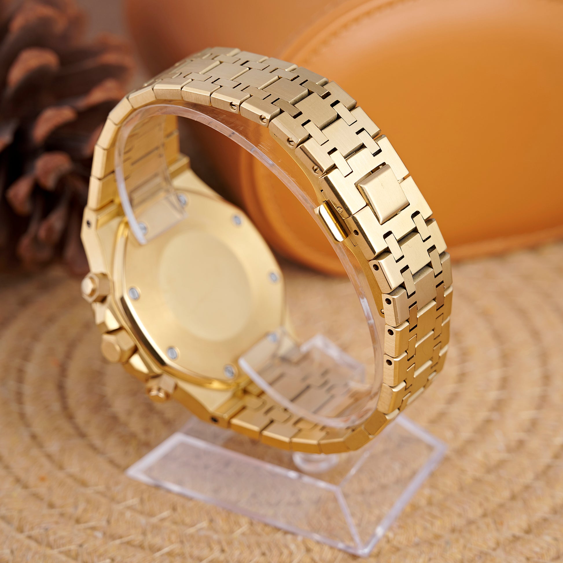 MOD OAK BLUE GOLD - MONTRE A PAPY - Montre automatique seiko mod Avec