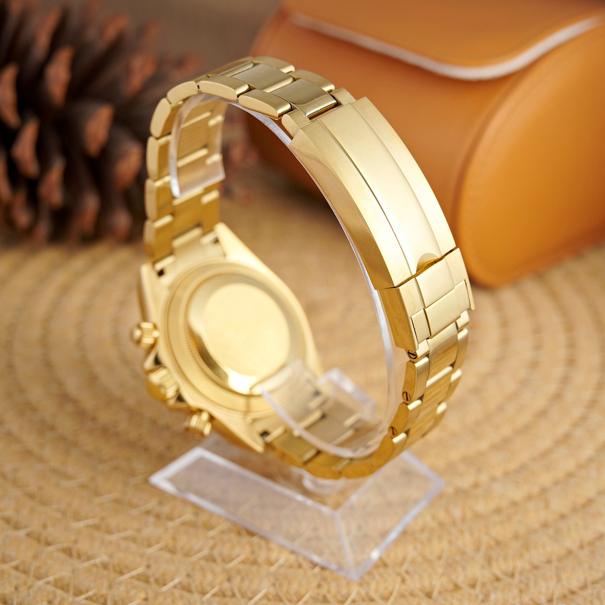 MOD DAYTO ARABIC FULL GOLD - MONTRE A PAPY - Montre automatique seiko mod Avec