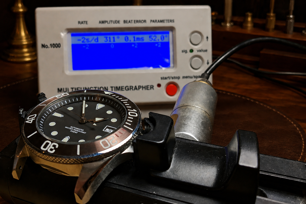 BR MOD sur un chronocomparateur d'atelier