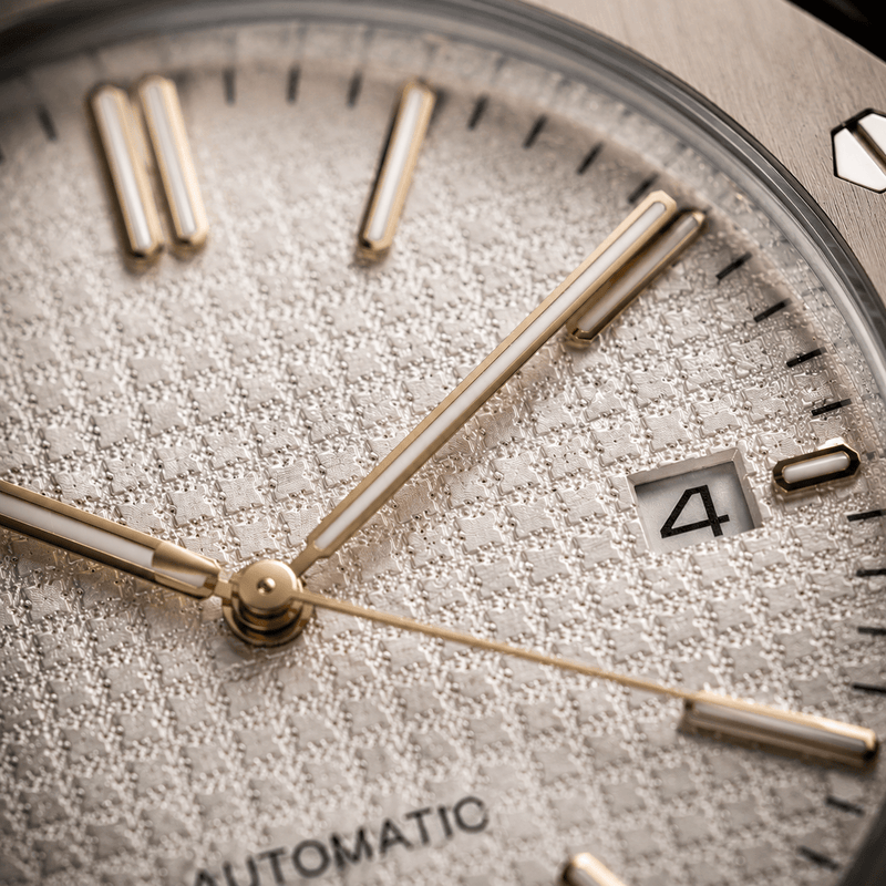 OAK MOD - WHITE - MONTRE A PAPY - Montre automatique seiko mod Montre configuree