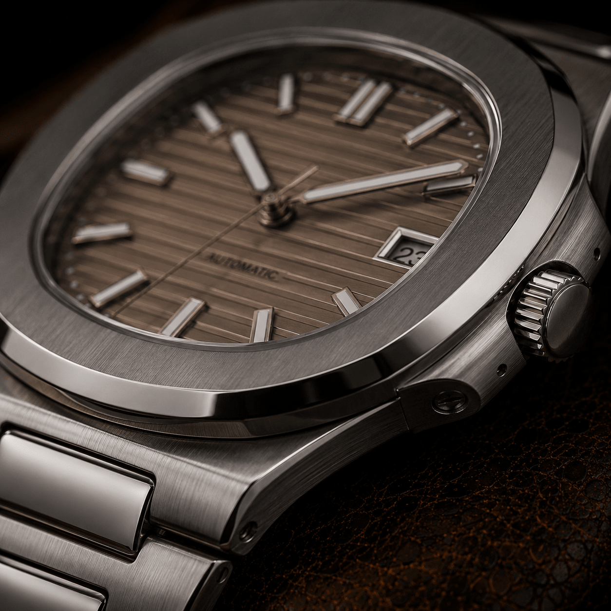 NAUT MOD - ARABIC CHOCOLATE - MONTRE A PAPY - Montre automatique seiko mod Montre configuree