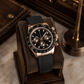DAYTO MOD - PINK GOLD BLACK VK63 - MONTRE A PAPY - Montre automatique seiko mod Montre configuree
