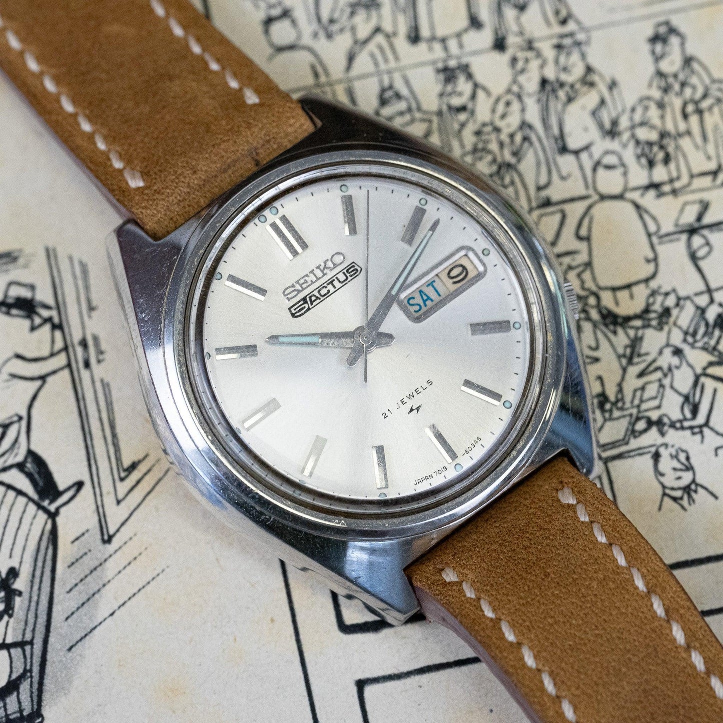 Seiko 5 ACTUS 7019-8010 Vintage Watch