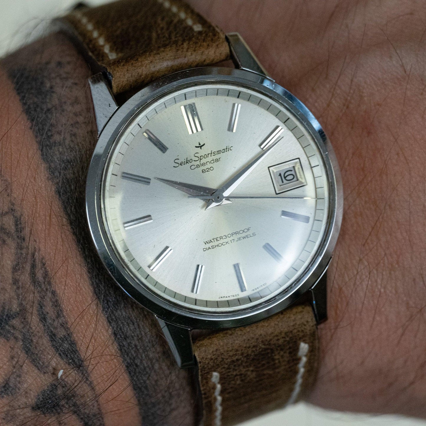 Montre vintage Seiko Sportsmatic calendar 820 7625-8961