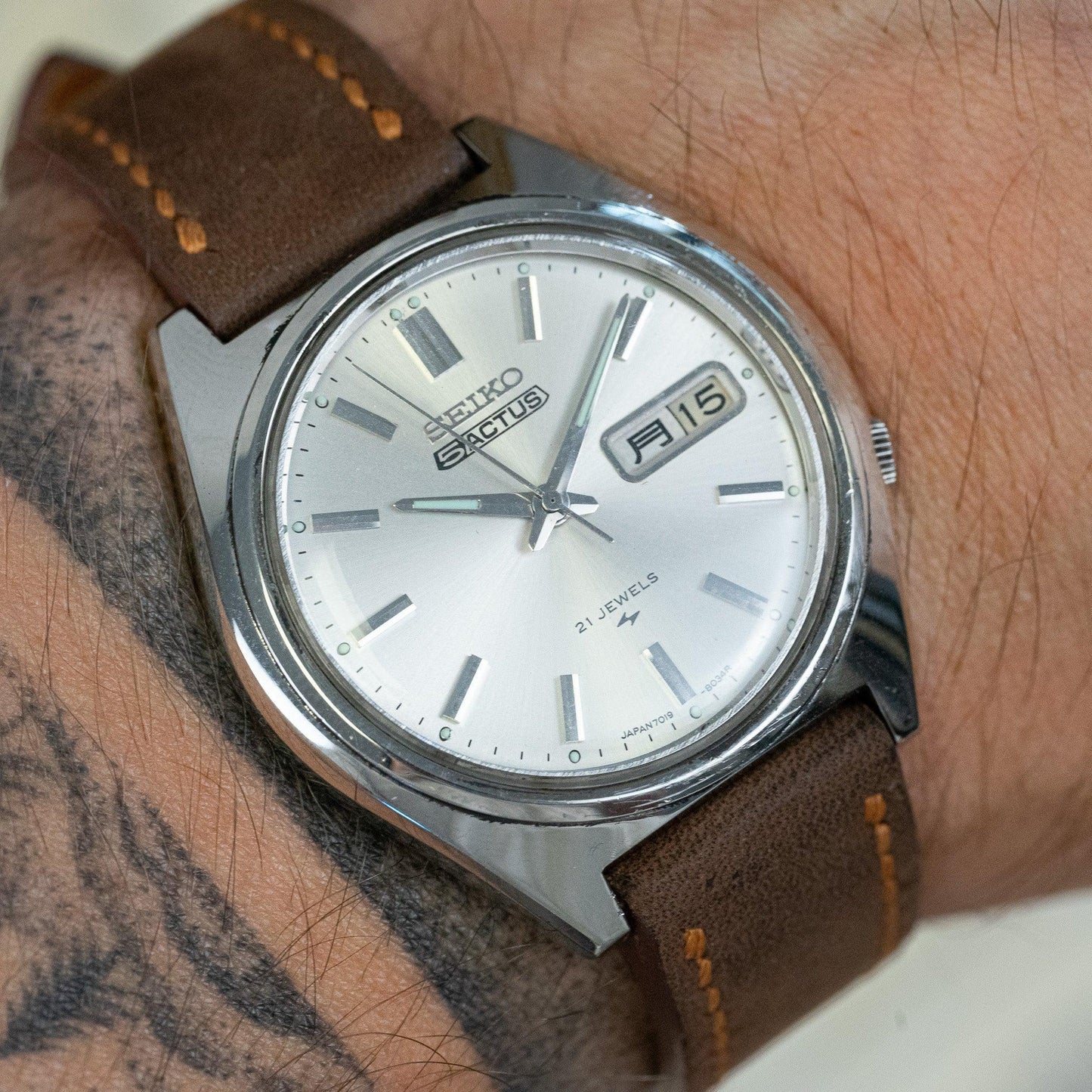 Seiko 5 Actus 7019-8010 Vintage-Uhr