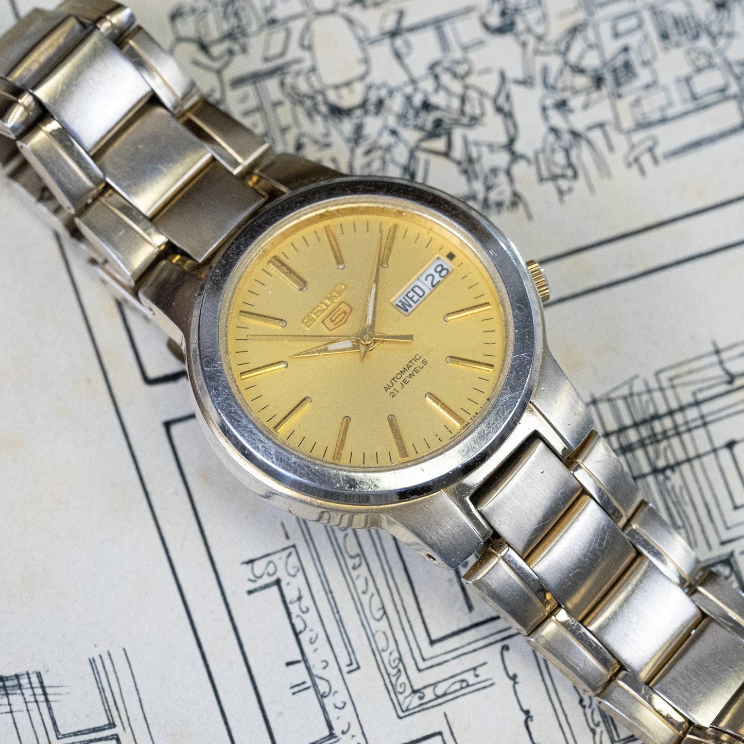 Seiko 5 vintage watch 7S36-00G0