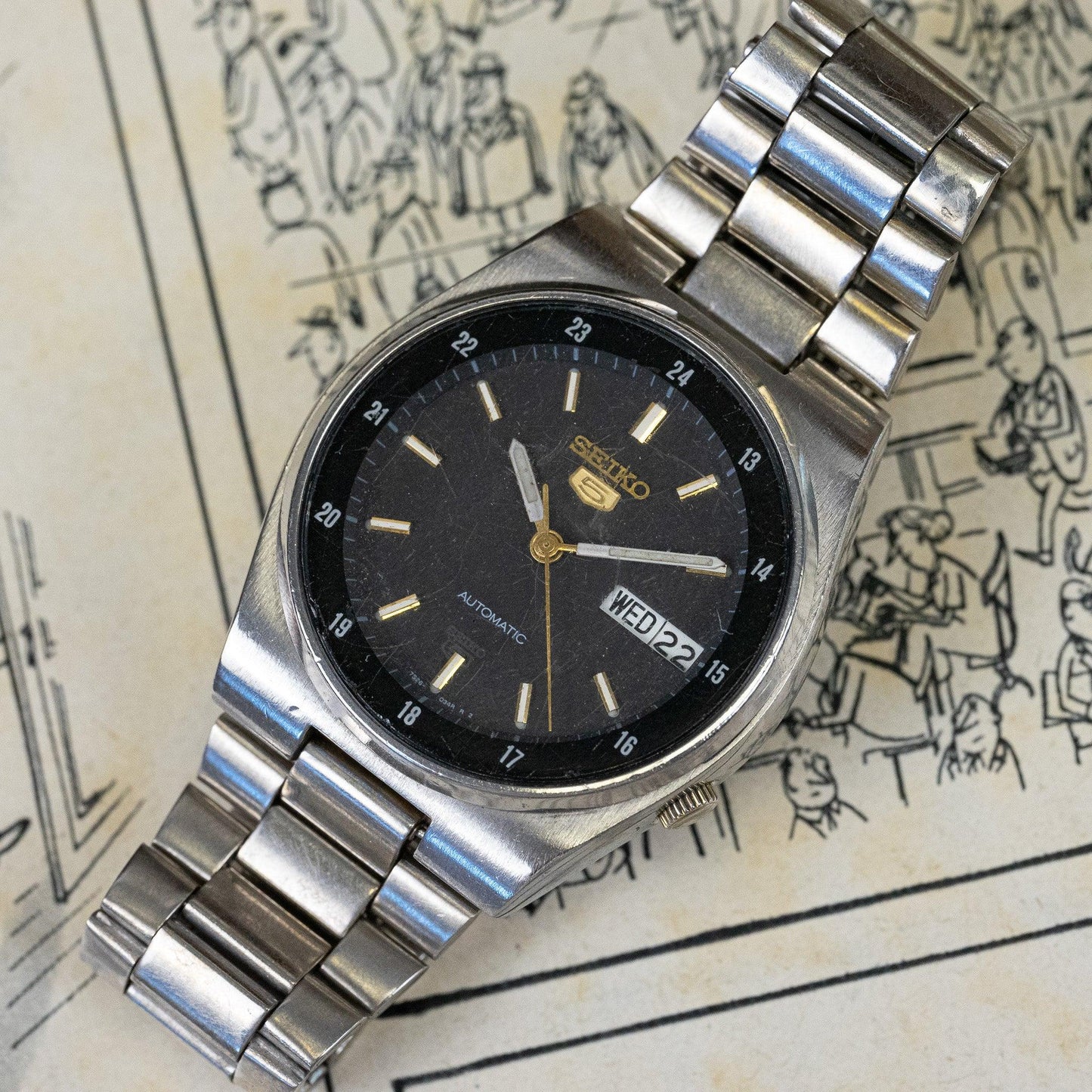 Seiko 5 vintage watch 7S26-0570