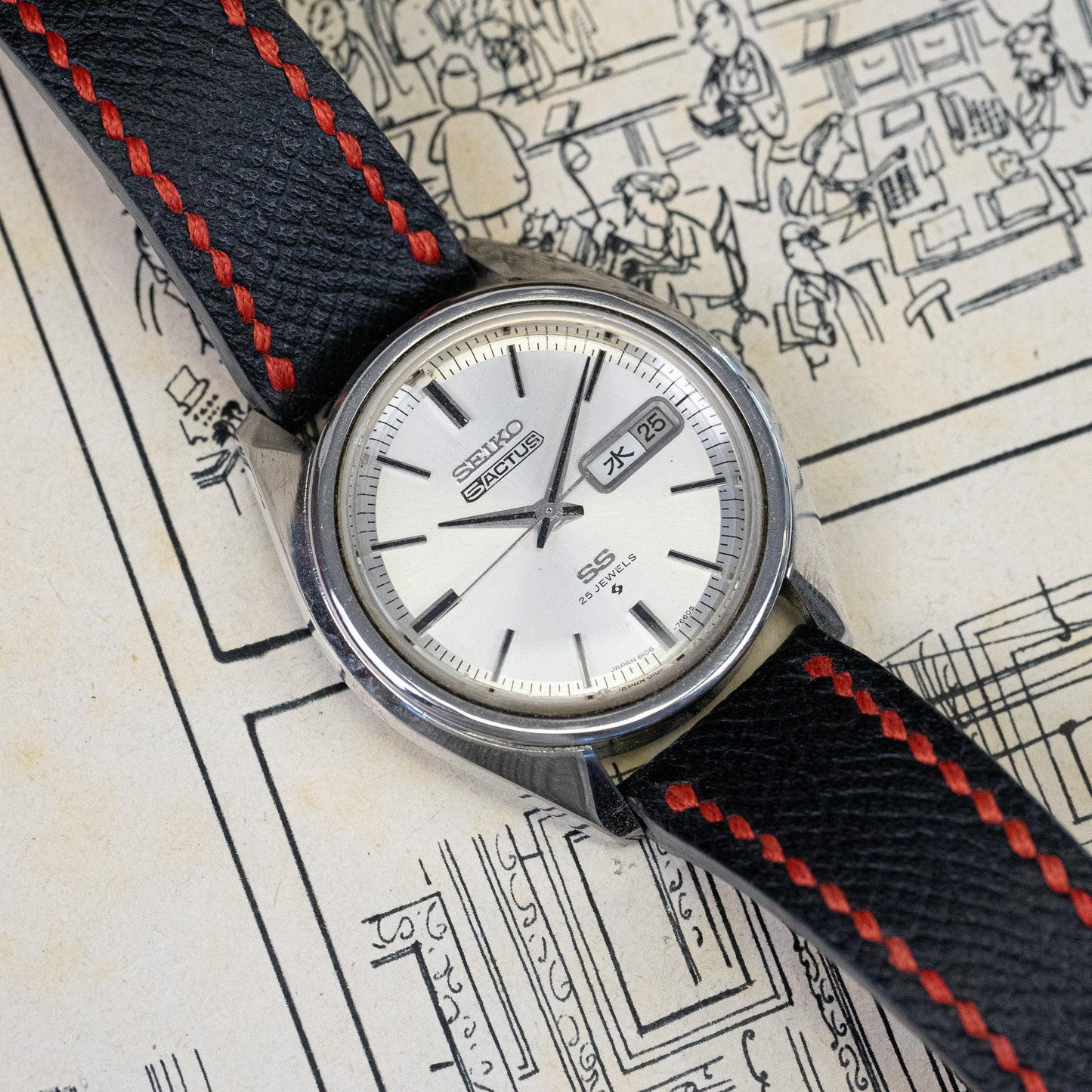 Seiko 5 Actus SS 6106-7510 Vintage Watch