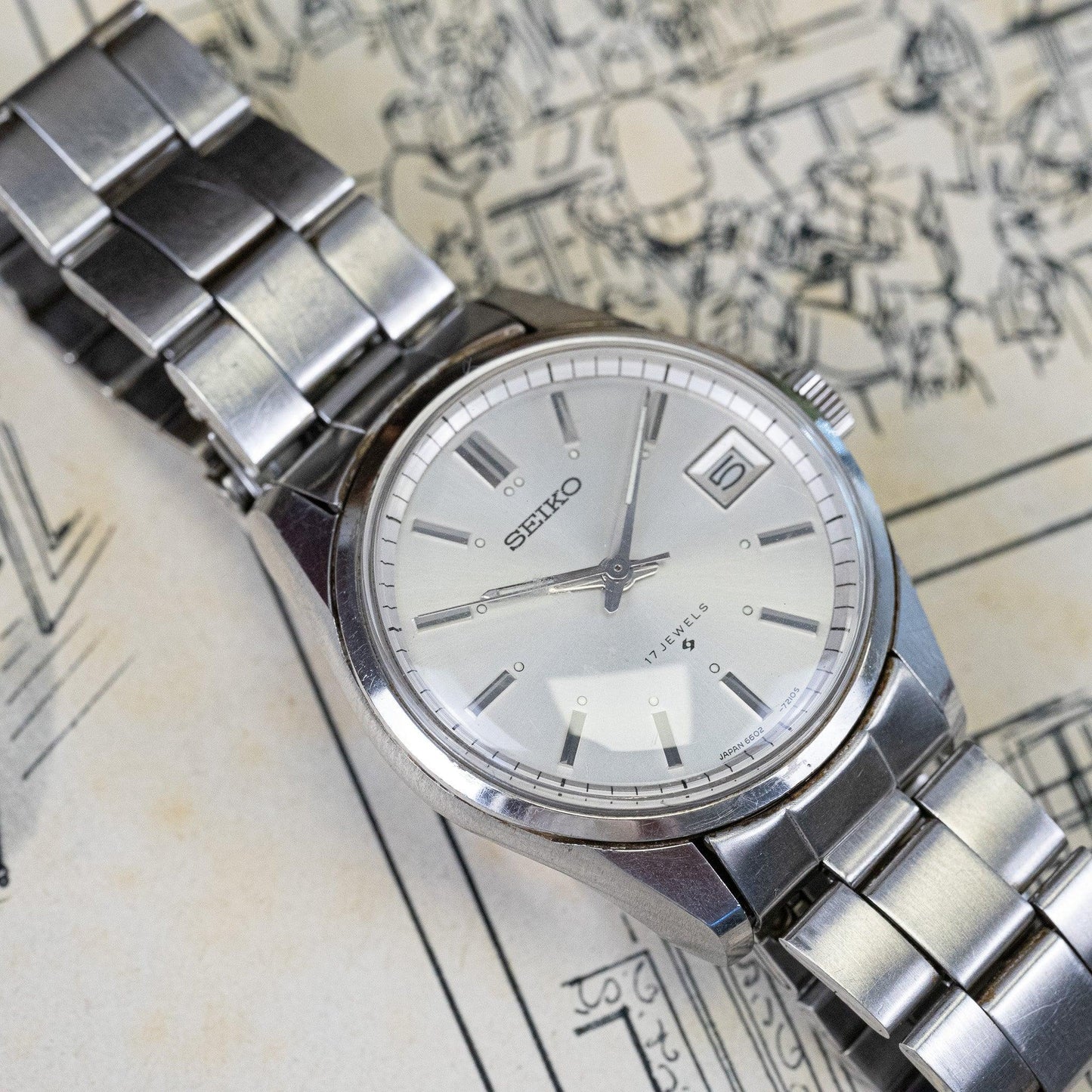 Vintage Seiko 6602-7040 watch