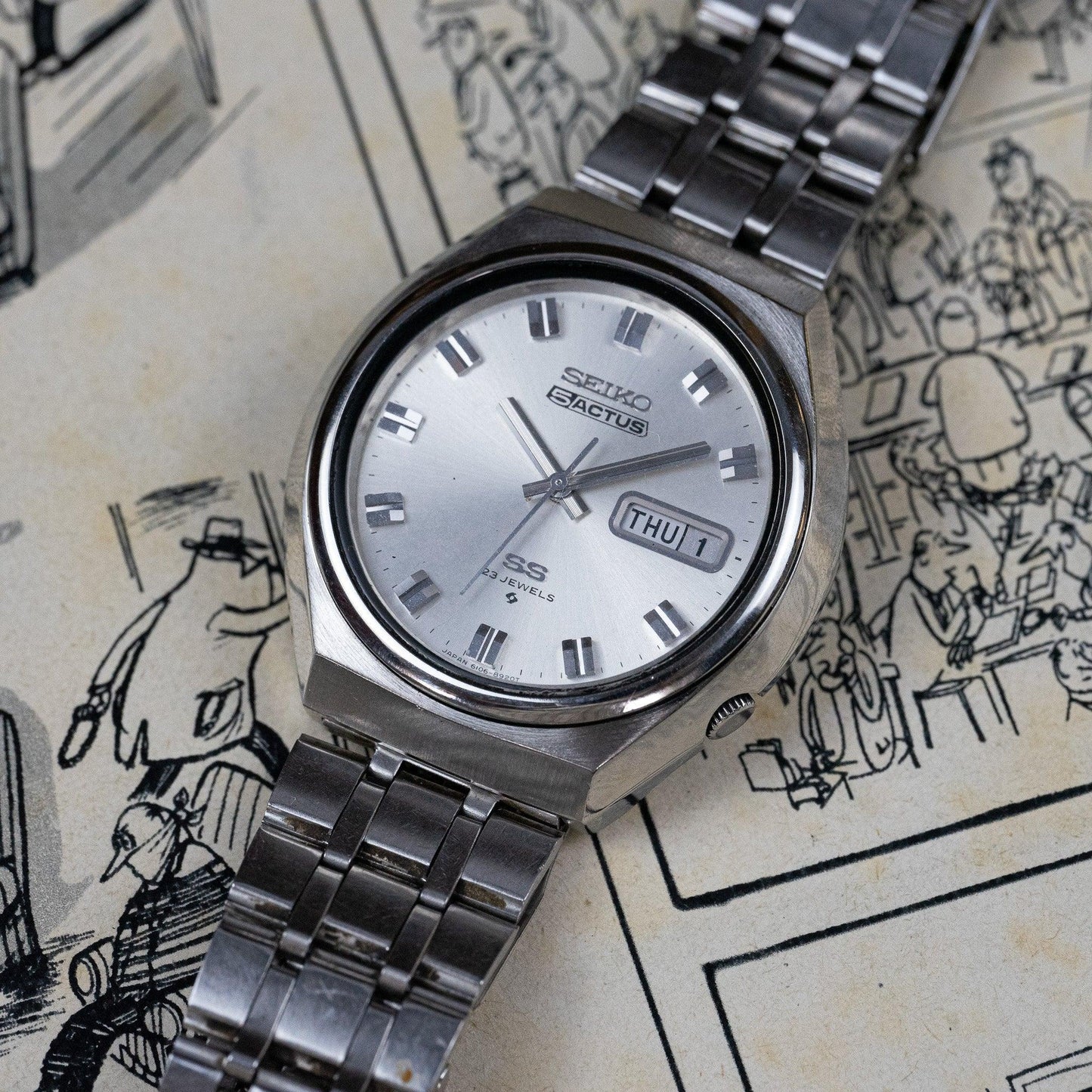 Seiko 5actus 6106-8680 Vintage-Uhr