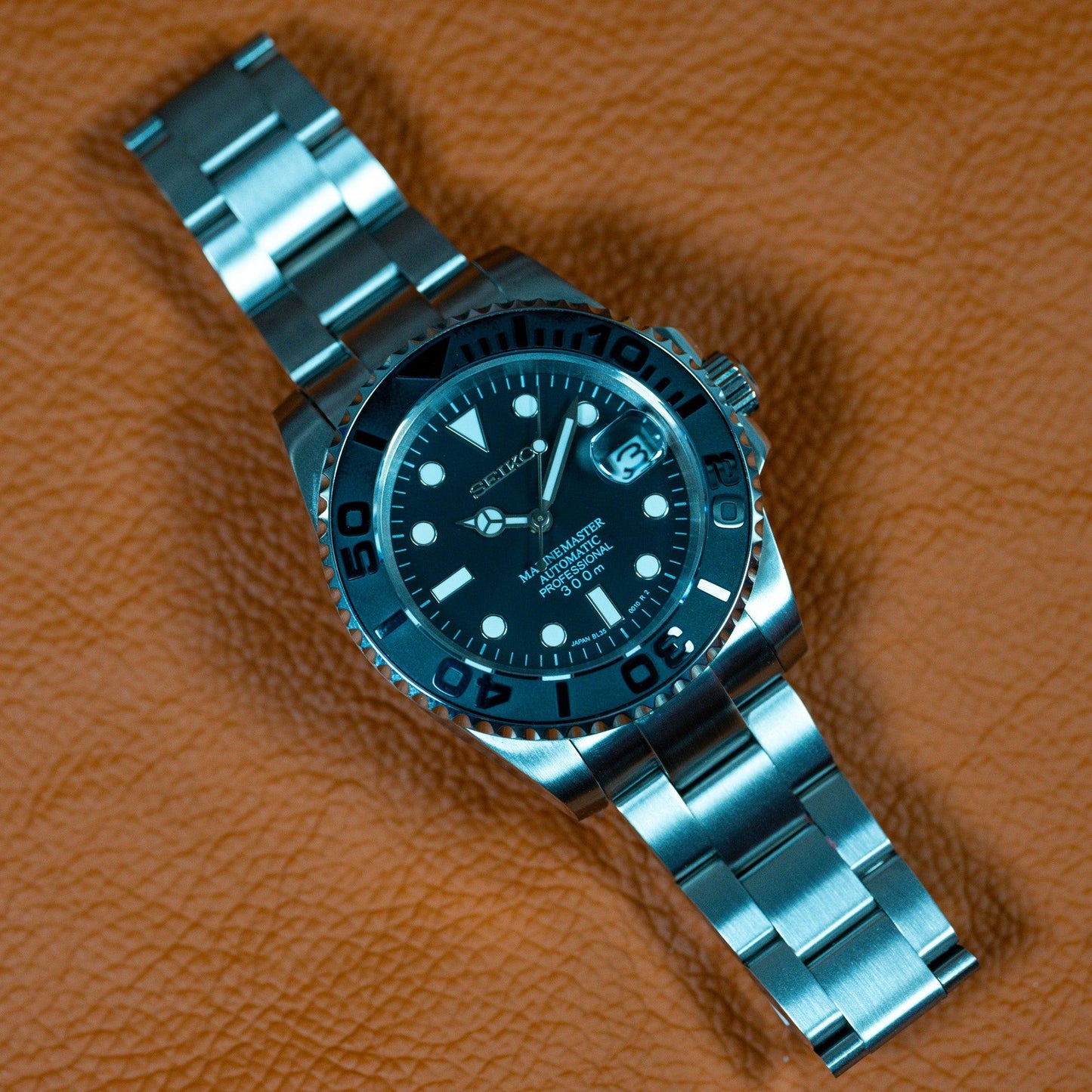 SEIKO MOD YACHT MASTER SCHWARZ