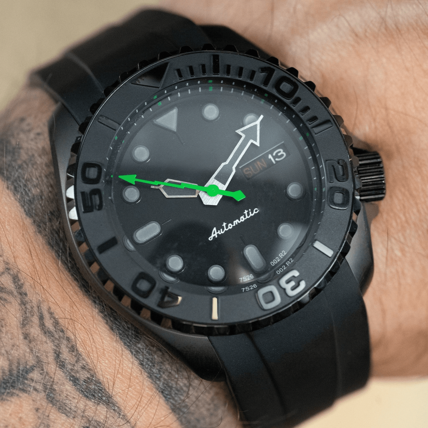 MOD KX GREEN MASTER - MONTRE A PAPY - Montre automatique seiko mod avec