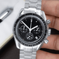 MOD SPEEDMASTER DATE - BLACK - MONTRE A PAPY - Montre automatique seiko mod avec